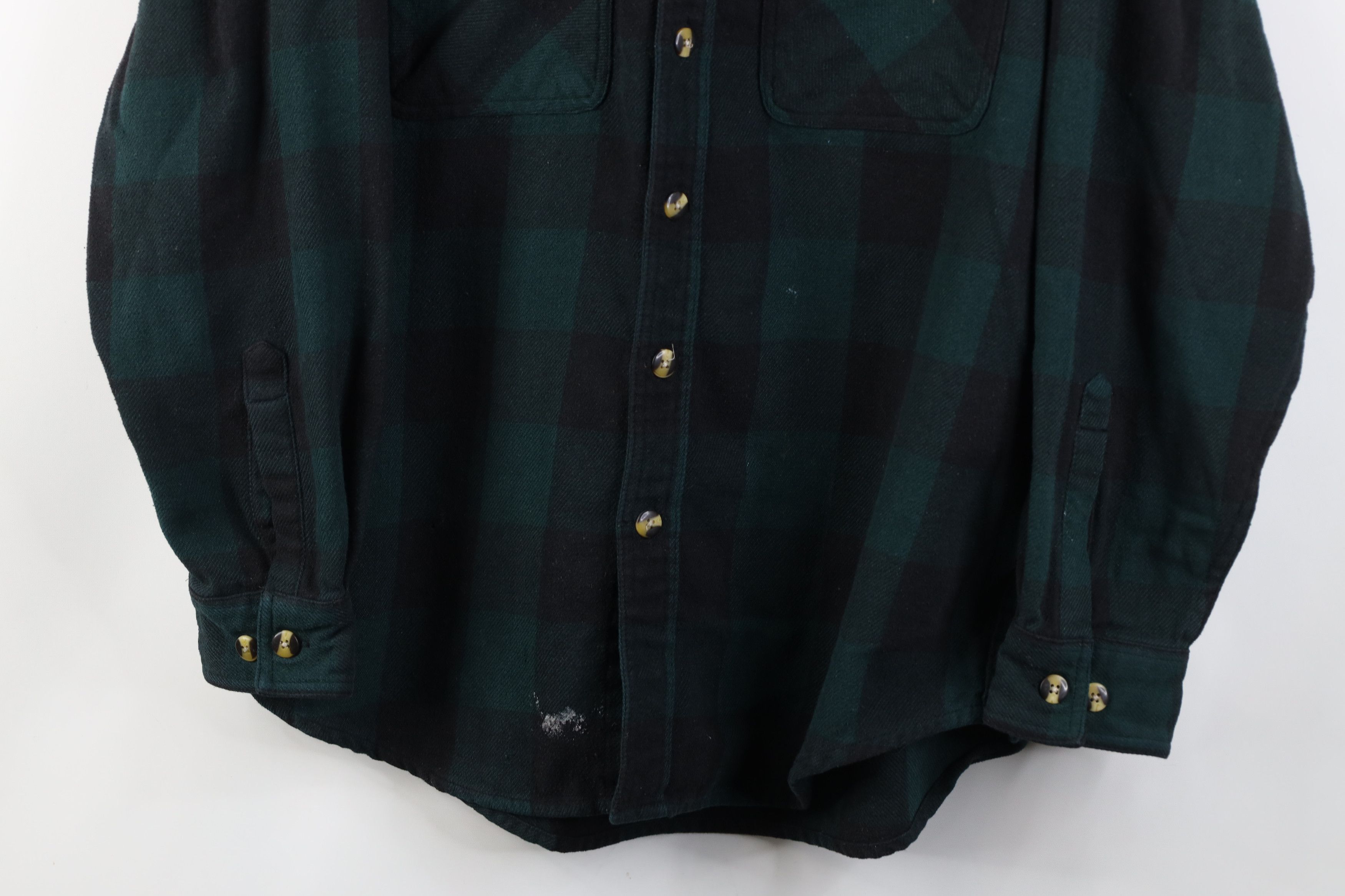 Vintage Vintage 90s Streetwear Heavy Flannel Button Shirt Plaid Size US M / EU 48-50 / 2 - 3 Thumbnail