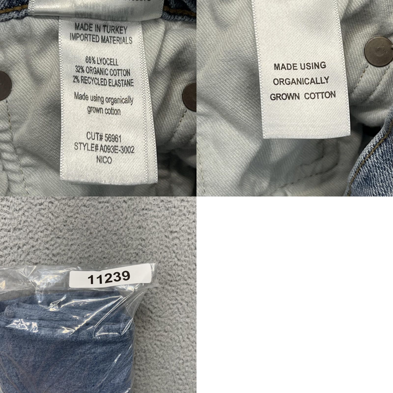 Agolde AGOLDE Nico Jeans Womens 29 Light Wash High Rise Slim Skinny Button Fly Denim Jeans Size 29" - 11 Thumbnail