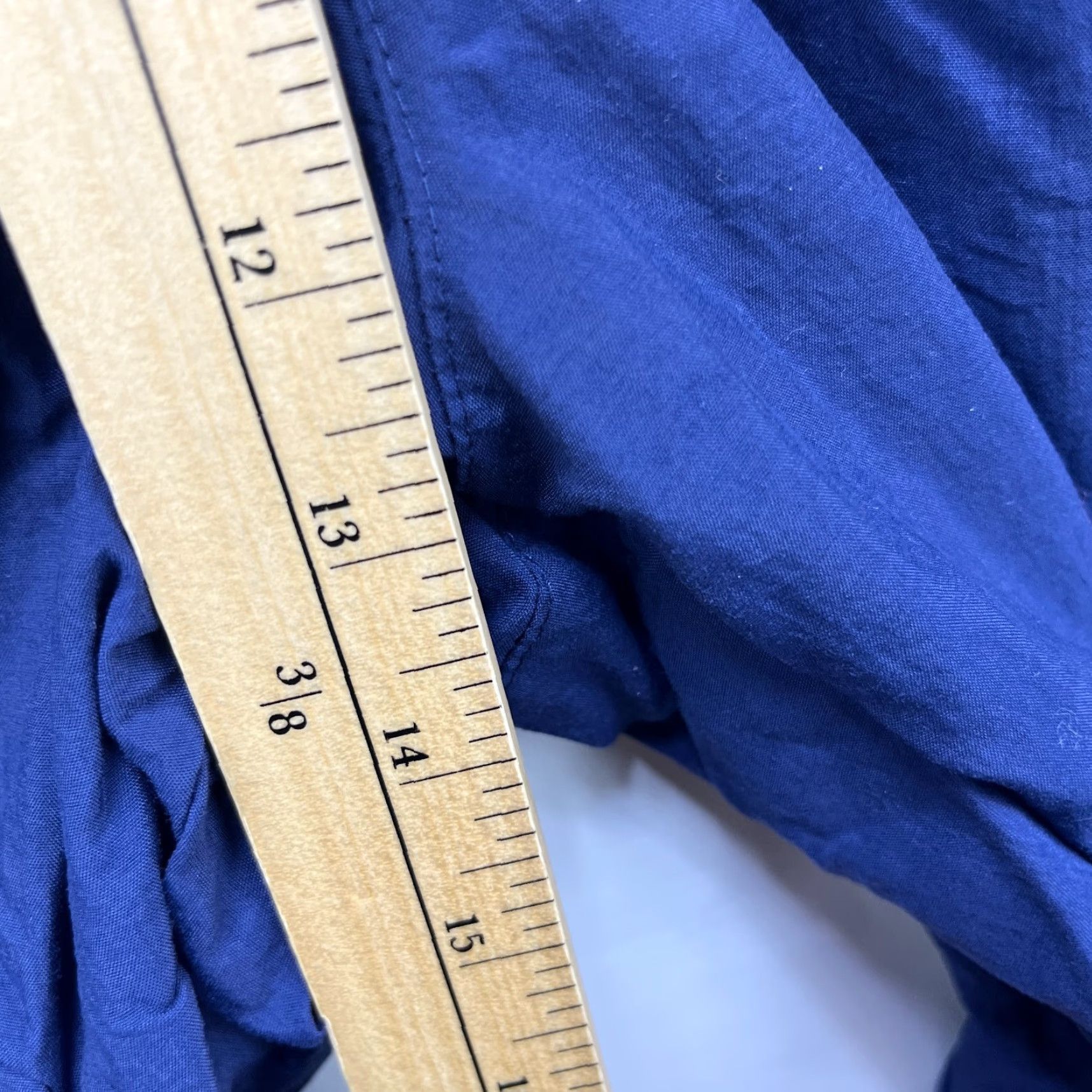 Asics VINTAGE ASICS Track Pants Men L Blue 90s Windbreaker Swishy Running Loose Drawstring Pants Size US 33 - 6 Thumbnail