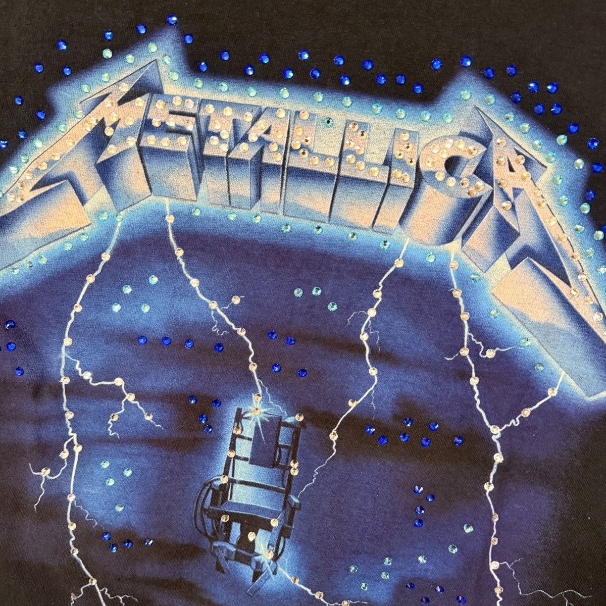 Vintage Vintage t shirt metallica custom strass Size US M / EU 48-50 / 2 - 1 Thumbnail