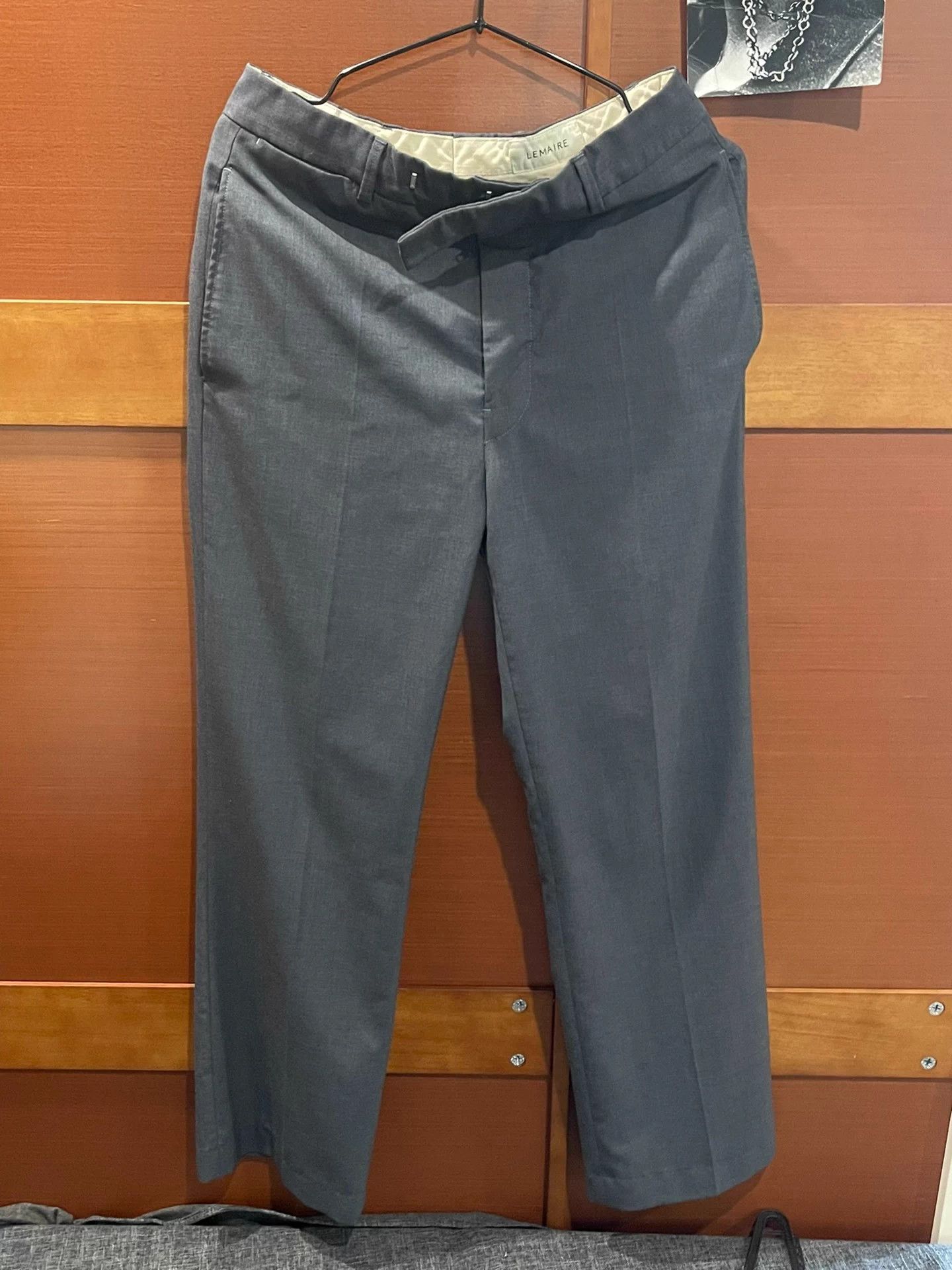 Lemaire Lemaire 21ss Gray Middle Stitch Tailored Trousers Size US 32 / EU 48 - 1 Thumbnail