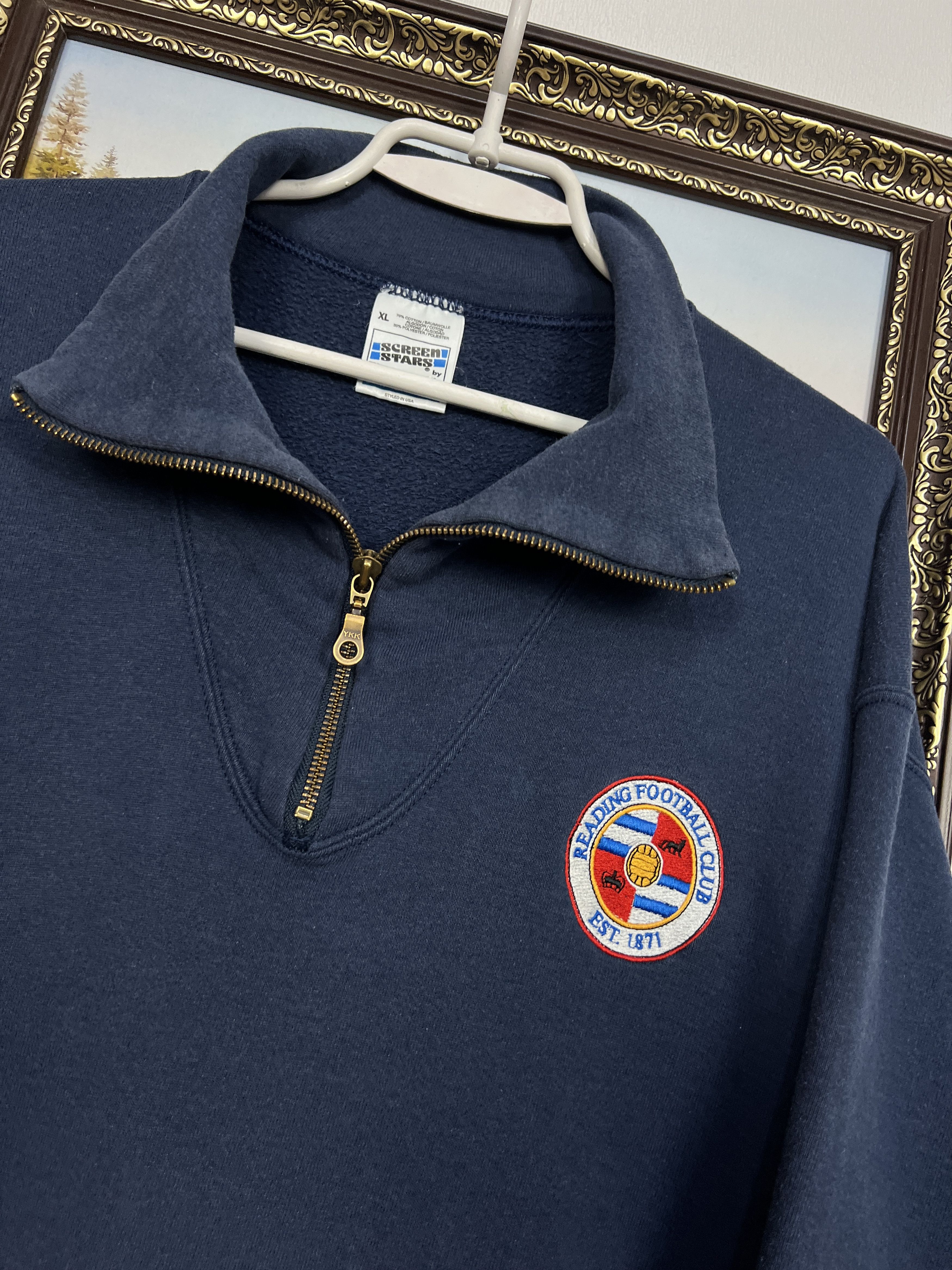 Vintage Vintage Reading Football Jacket Soccer Sweatshirt Track Top Size US XL / EU 56 / 4 - 4 Thumbnail