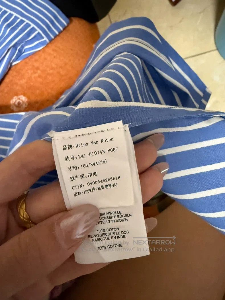 Dries Van Noten Dries Van Noten size:36 Striped Shirt Size US XXS / EU 40 - 5 Thumbnail