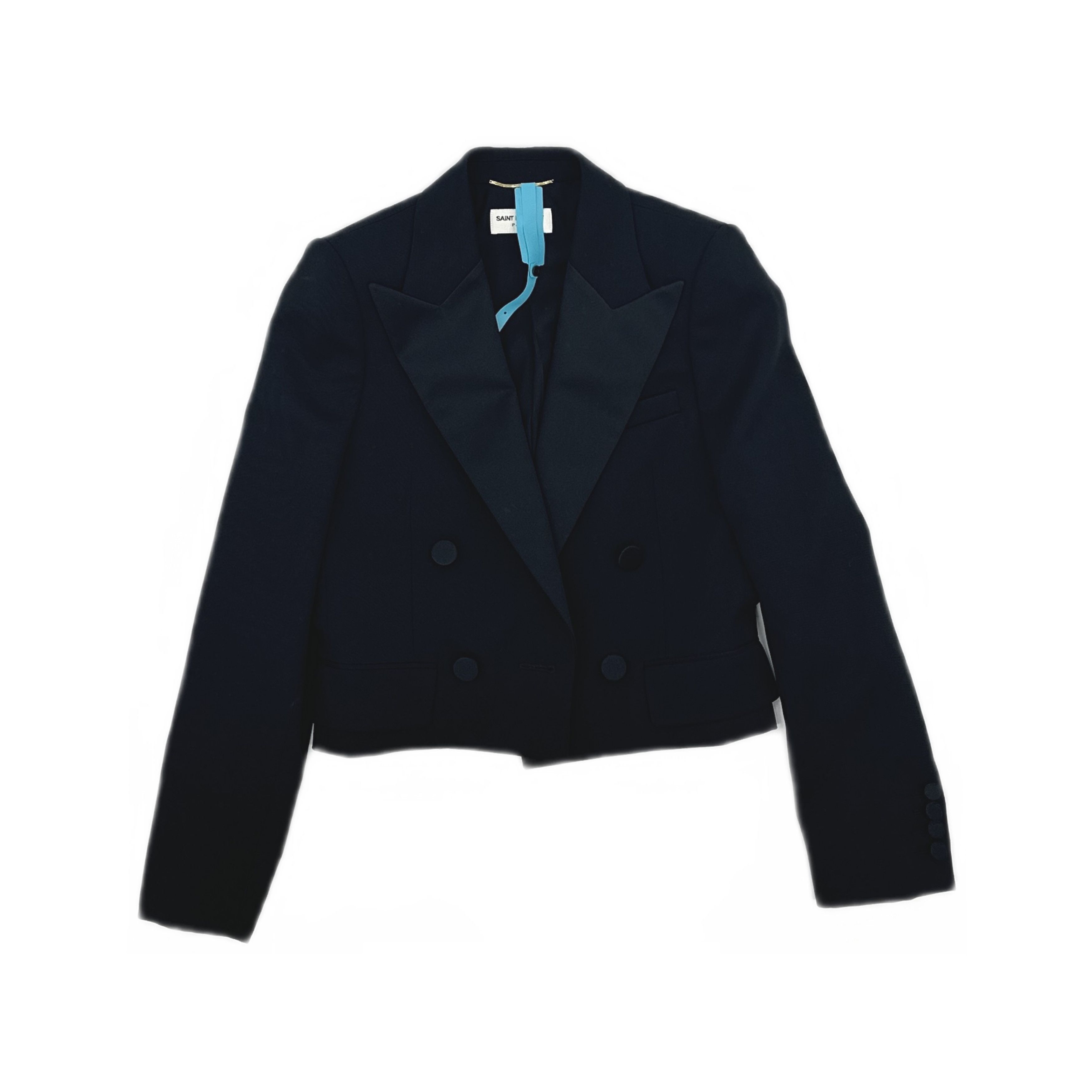Saint Laurent Paris Saint Laurent Double-Breasted Wool Blazer F38 Size S / US 4 / IT 40 - 1 Thumbnail