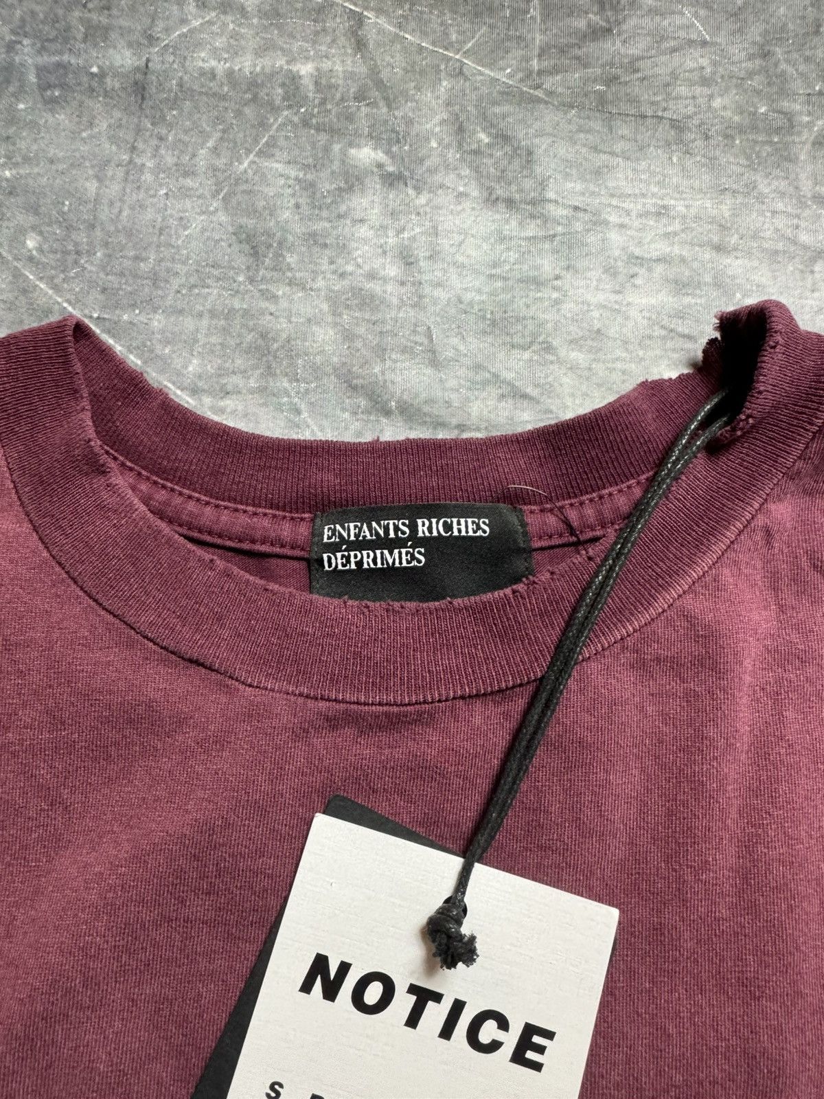 Enfants Riches Deprimes Enfants Riches Deprimes Logo Destroyed T-Shirt Size US XXL / EU 58 / 5 - 12 Thumbnail