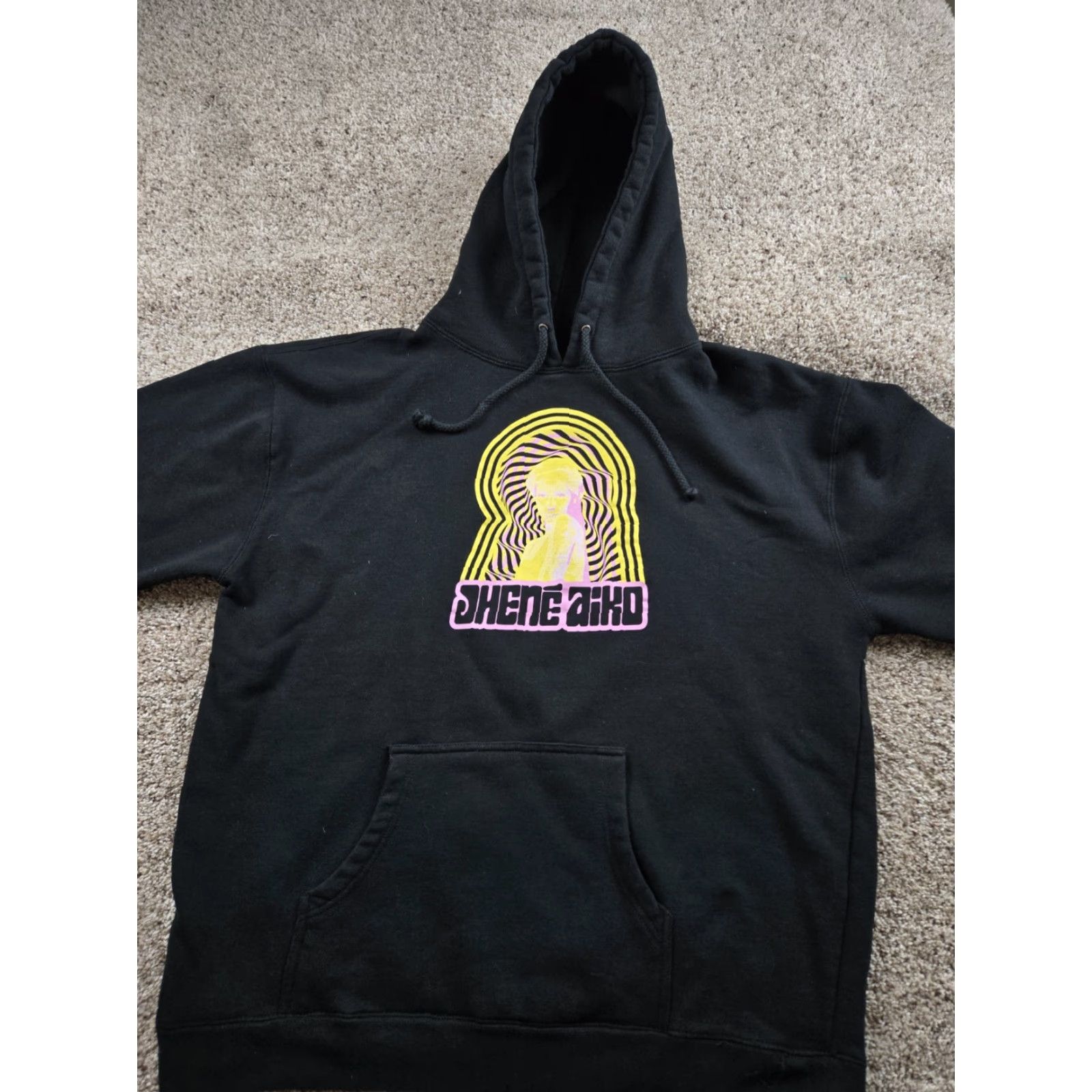 Vintage Alel Hoodie 2XL Mens Black Heavyweight Graphic Pullover Sweatshirt Size US XXL / EU 58 / 5 - 3 Thumbnail