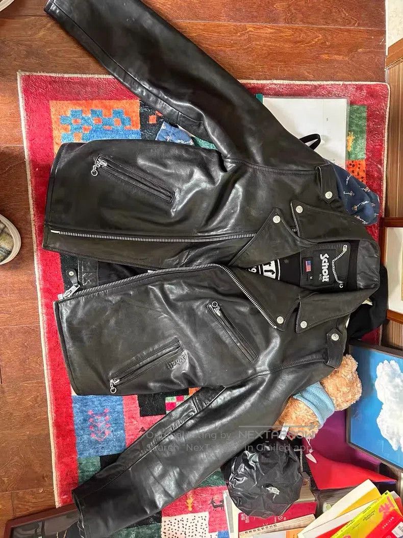 Schott Schott NYC Kraft Leather Coat Size US M / EU 48-50 / 2 - 2 Thumbnail