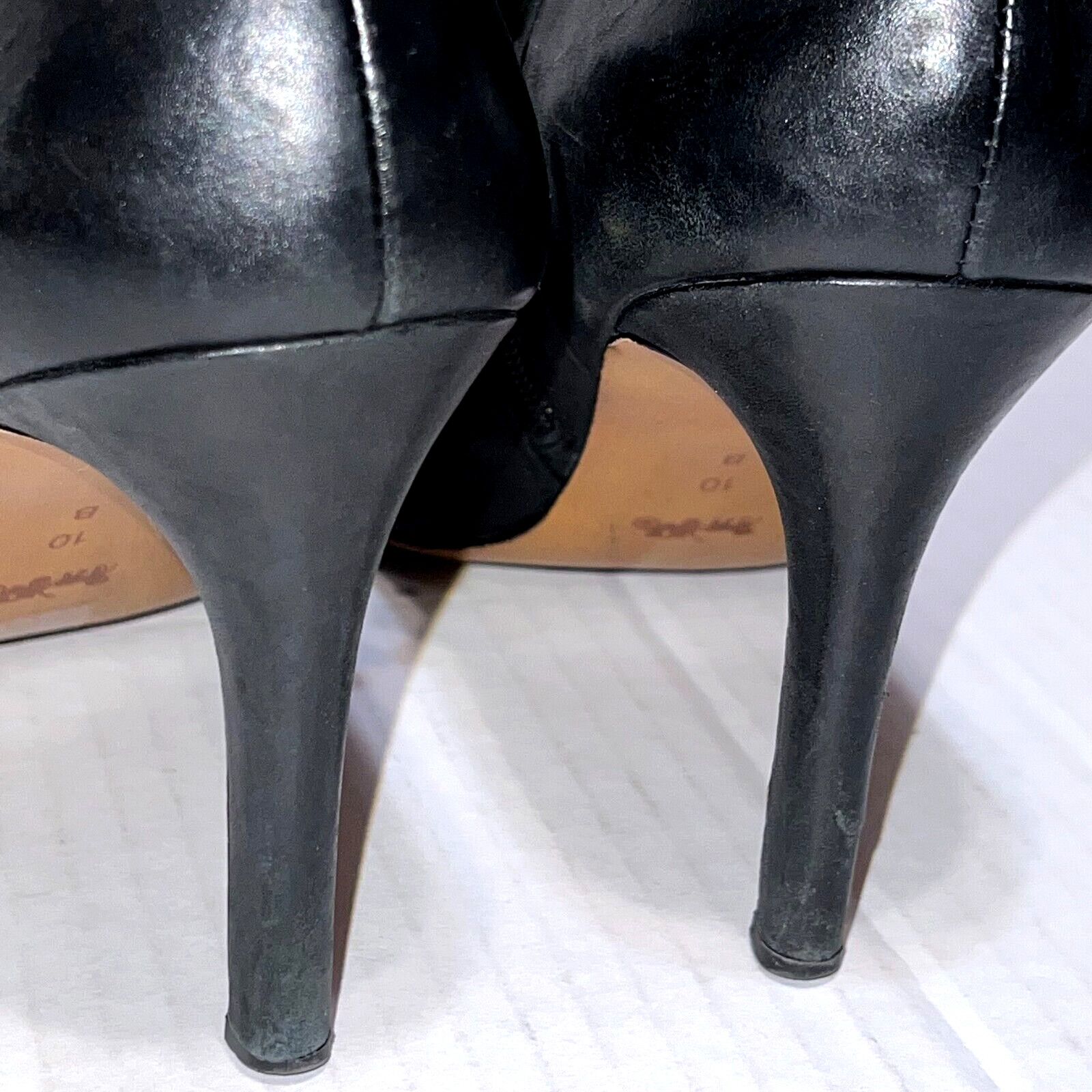 Coach Coach Seneca Q5501 Black Leather Zip Ankle Booties Size 10 B Size US 10 / IT 40 - 10 Thumbnail