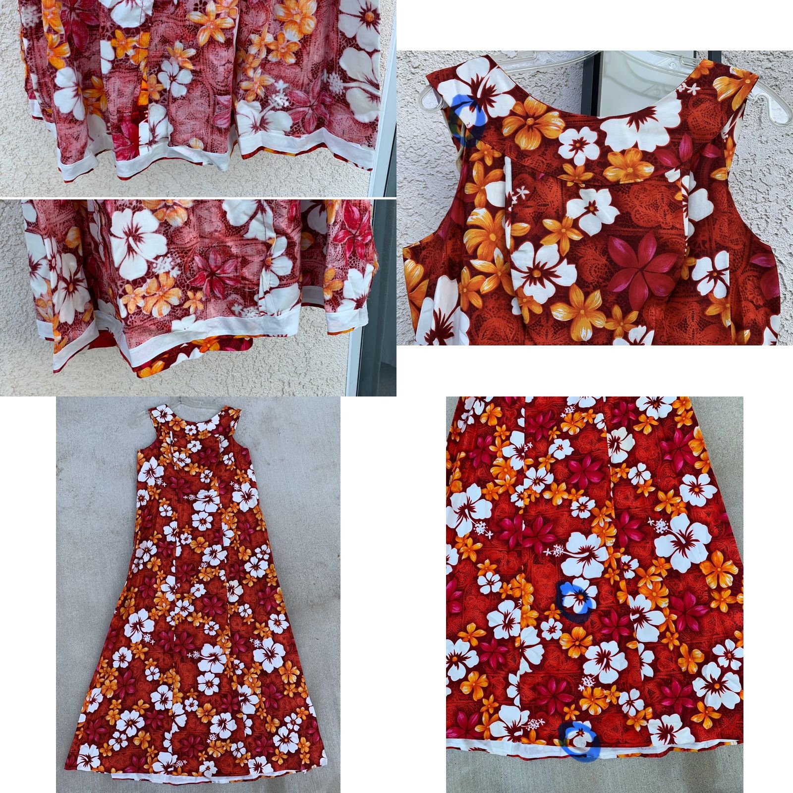 ALOHAS VINTAGE Aloha Loni Fashions Hawaiian Dress Maxi Tiki Aloha Hawaii Size M Cotton Size M / US 6-8 / IT 42-44 - 8 Thumbnail