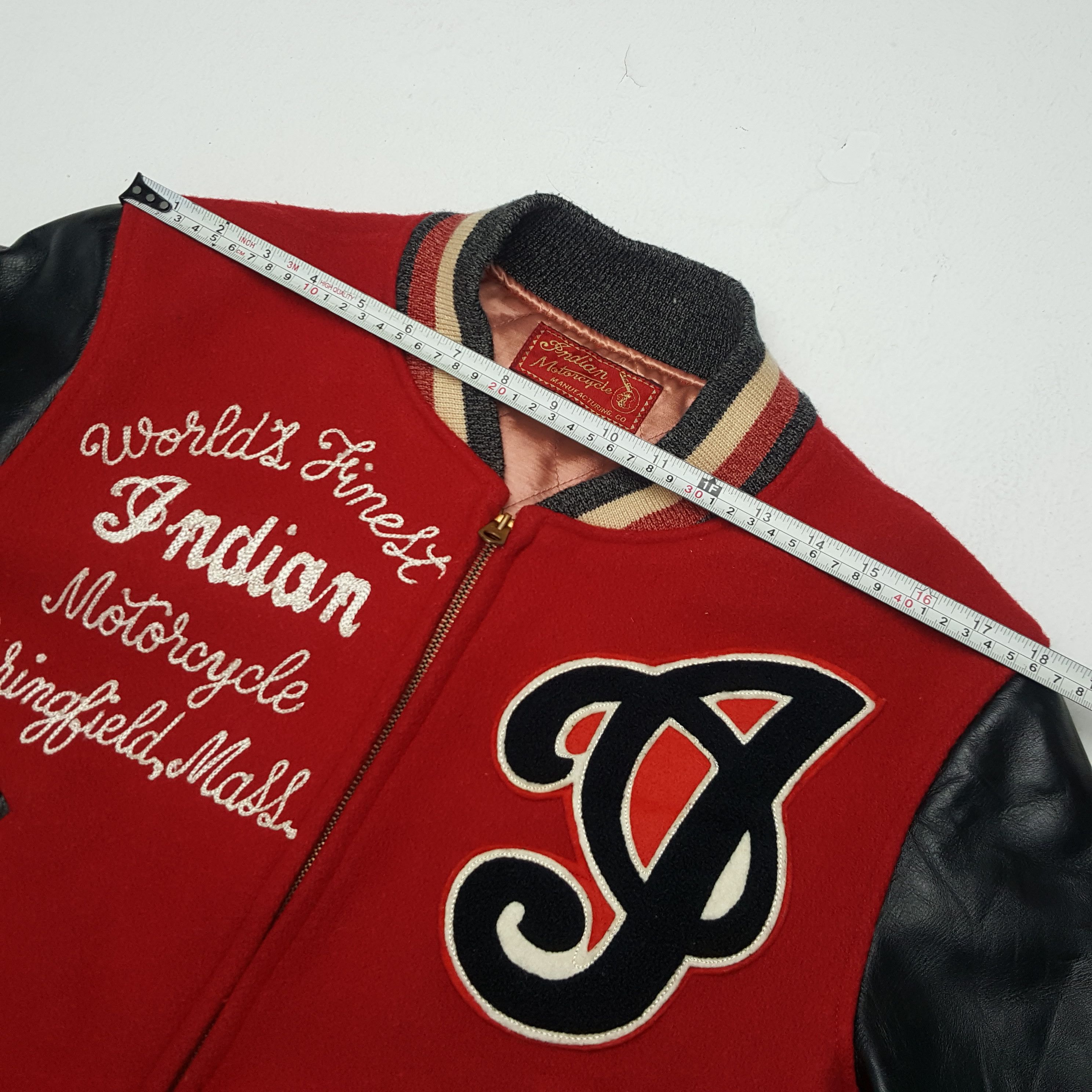 Indian Motorcycle × Vintage Vintage Indian Motors Springfield Biker Style Varsity Jacket Size US M / EU 48-50 / 2 - 6 Thumbnail