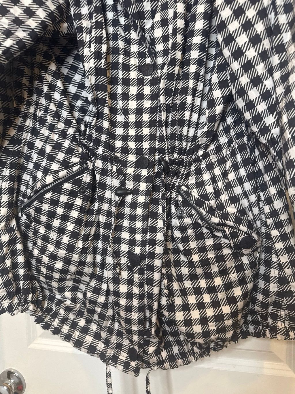 Obermeyer Obermeyer checkered black white windbreaker jacket sz 10 Size L / US 10 / IT 46 - 5 Thumbnail