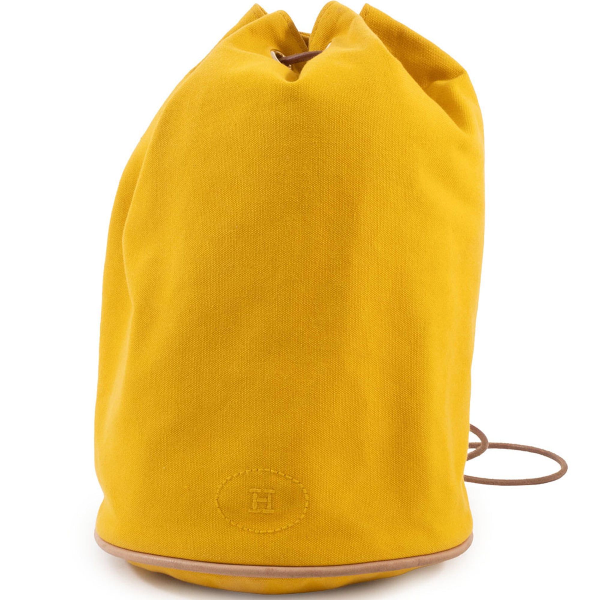 Hermes Hermes Shoulder Bag Polochon Mimil PM 100% Cotton Yellow Size ONE SIZE - 1 Thumbnail