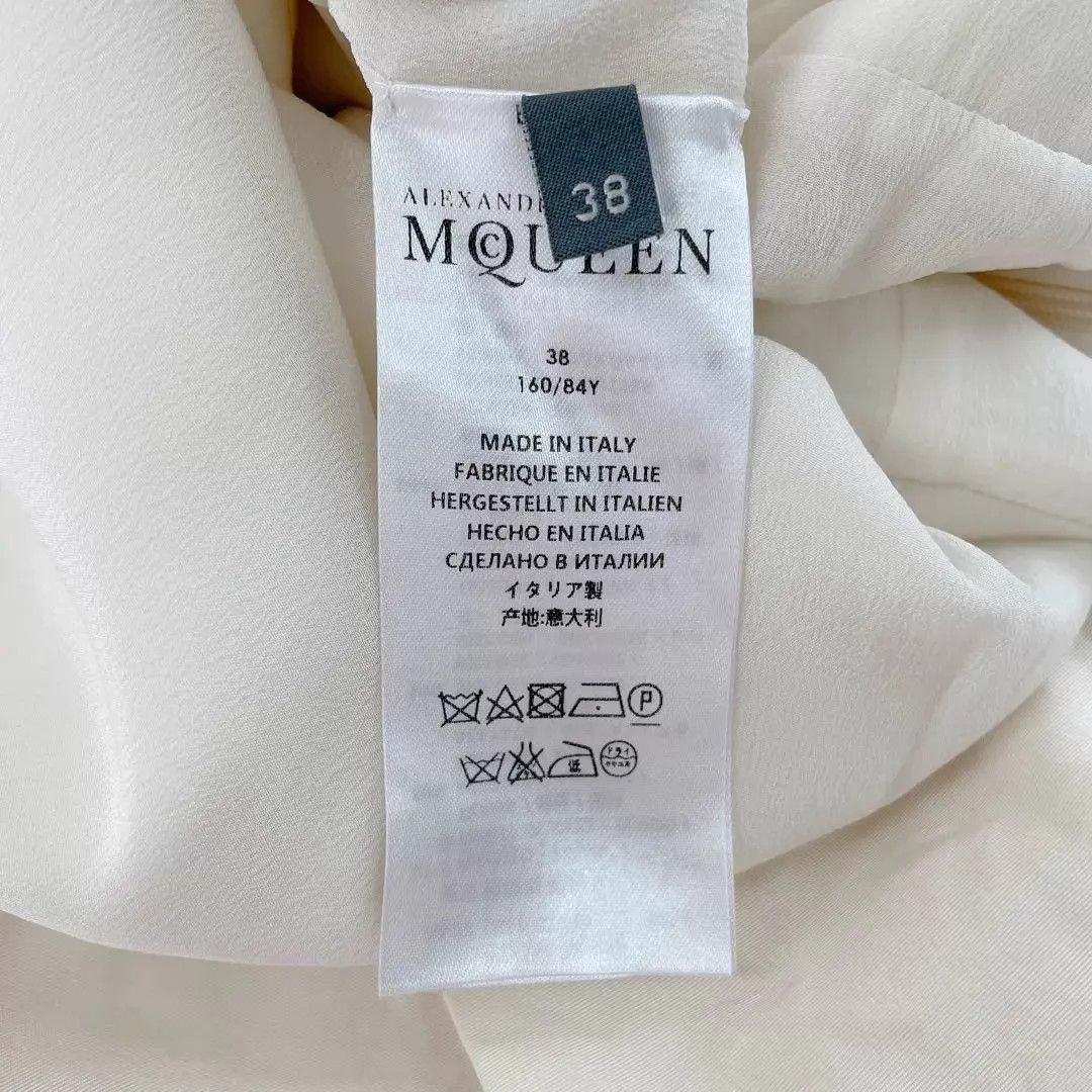 Alexander McQueen Alexander McQueen white waist-cinched dress 38 Size XS / US 0-2 / IT 36-38 - 6 Thumbnail