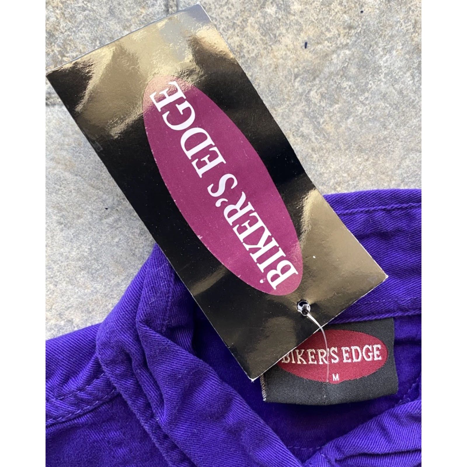 Vintage NWT Biker's Edge WOMENS MEDIUM Vest Button Up Snap Collar Purple/Pink Sturgis 2024 South Dakota Rally Rose Floral Canvas Cotton Size M / US 6-8 / IT 42-44 - 5 Thumbnail