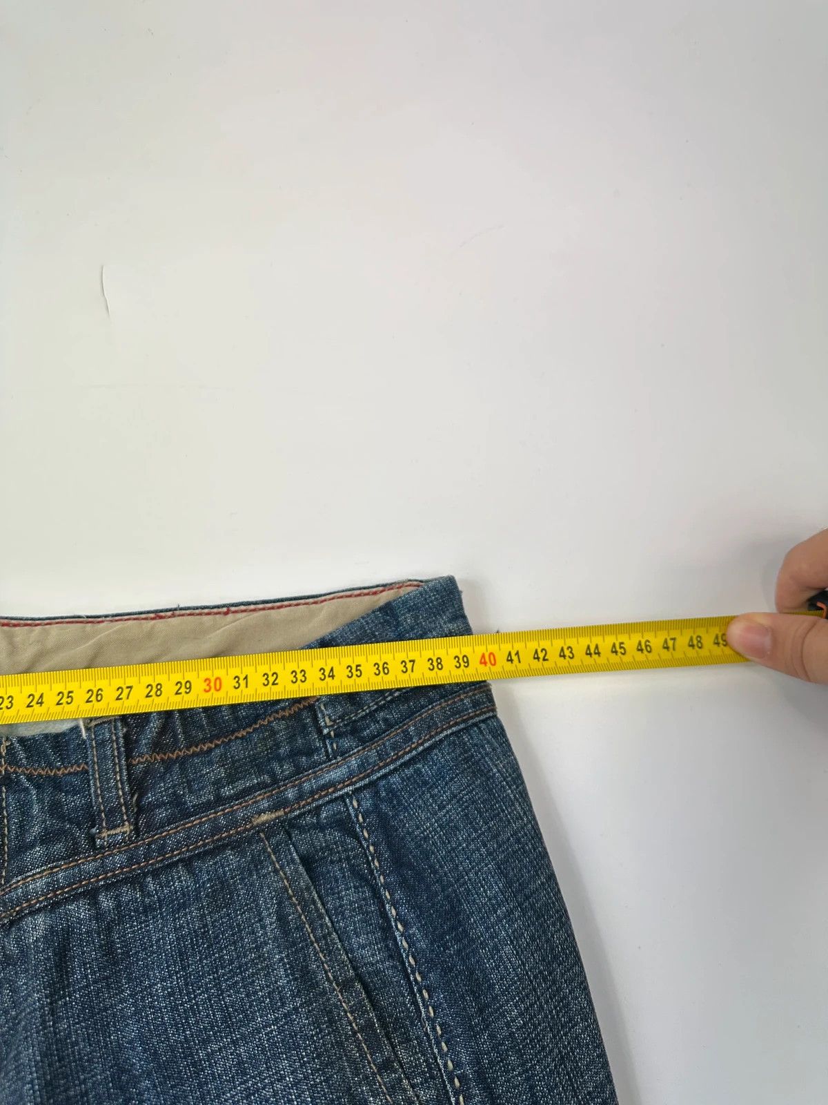 Marithe + Francois Girbaud Marithé + François Girbaud 00’s Navy Wash Flared Denim Pants Size 27" / US 4 / IT 40 - 8 Thumbnail