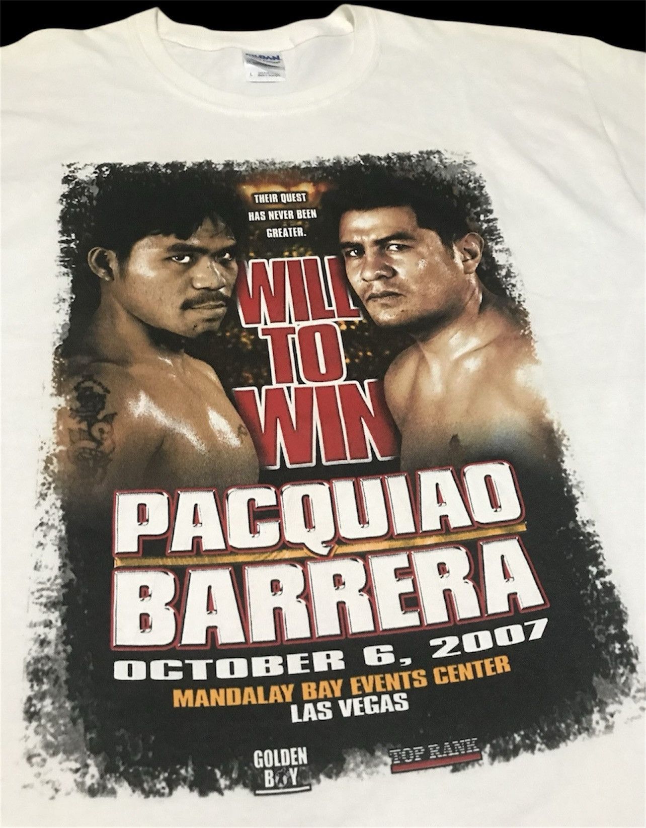 Rap Tees × Vintage Vintage Y2K Will to win Manny Pacquiao Barrera Promo Tee Size US L / EU 52-54 / 3 - 5 Thumbnail