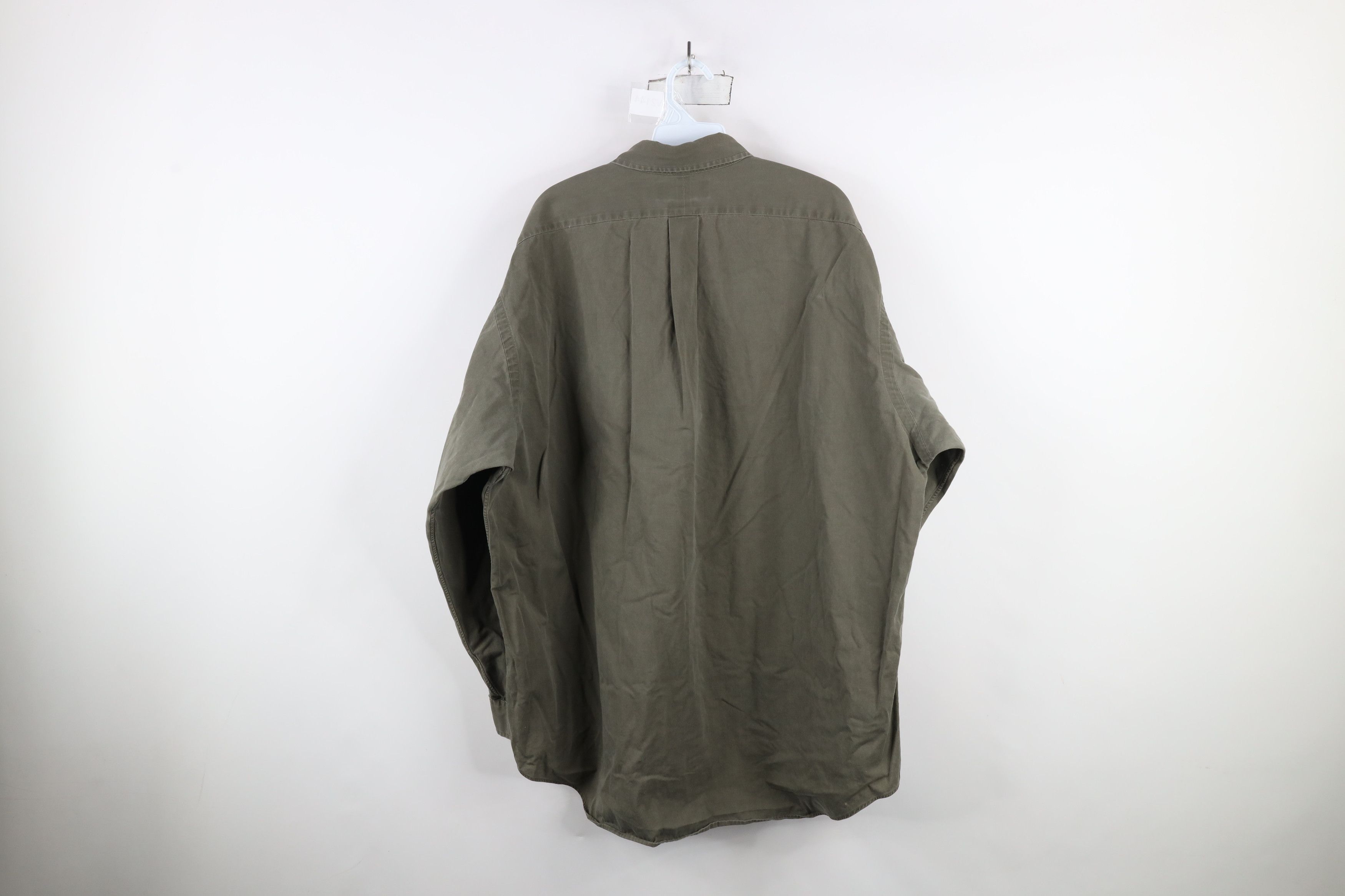 Ralph Lauren × Vintage Vintage 90s Ralph Lauren Collared Button Down Shirt Green Size US XL / EU 56 / 4 - 9 Thumbnail