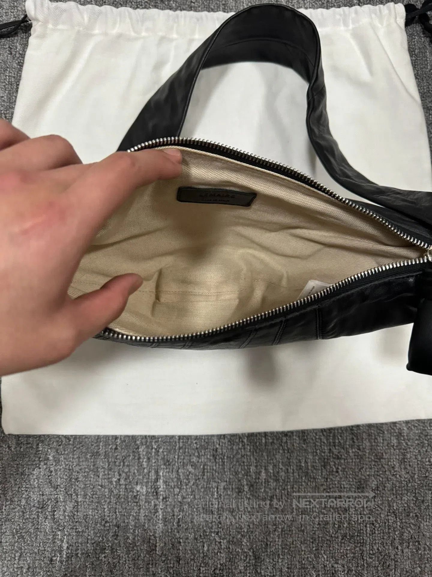 Lemaire Black Lemaire Small Horn Bag. Size ONE SIZE - 9 Thumbnail