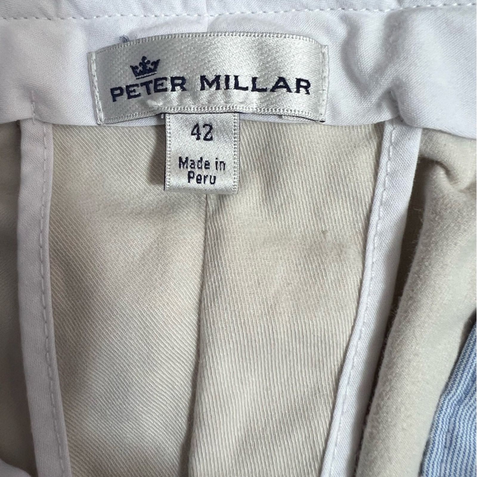 Peter Millar PETER MILLAR CROWN MEN'S SOFT TOUCH TWILL SHORTS SIZE 42 Size US 42 / EU 58 - 4 Thumbnail