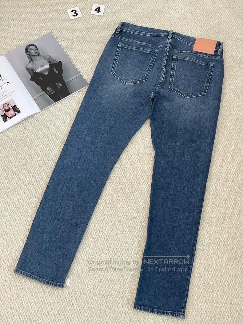Acne Studios Acne Studios Light Blue Washed Denim Jeans Size 42" / US 20 - 2 Thumbnail