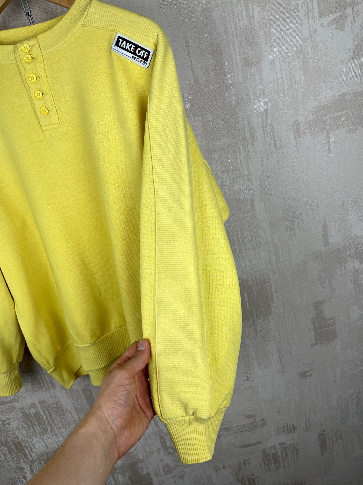 Adidas 90's Adidas TAKE OFF Vintage Henley Sweatshirt Size US XS / EU 42 / 0 - 11 Thumbnail