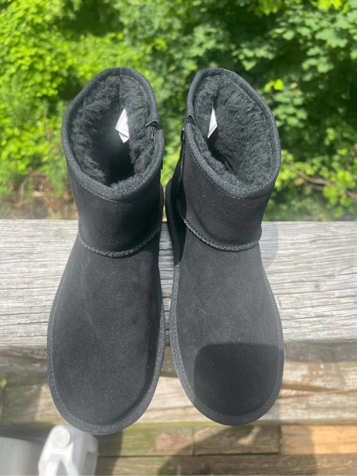 Koolaburra KOOLABURRA Leather Suede Black Booties Sz 5 NWOB Size US 5 / IT 35 - 6 Thumbnail