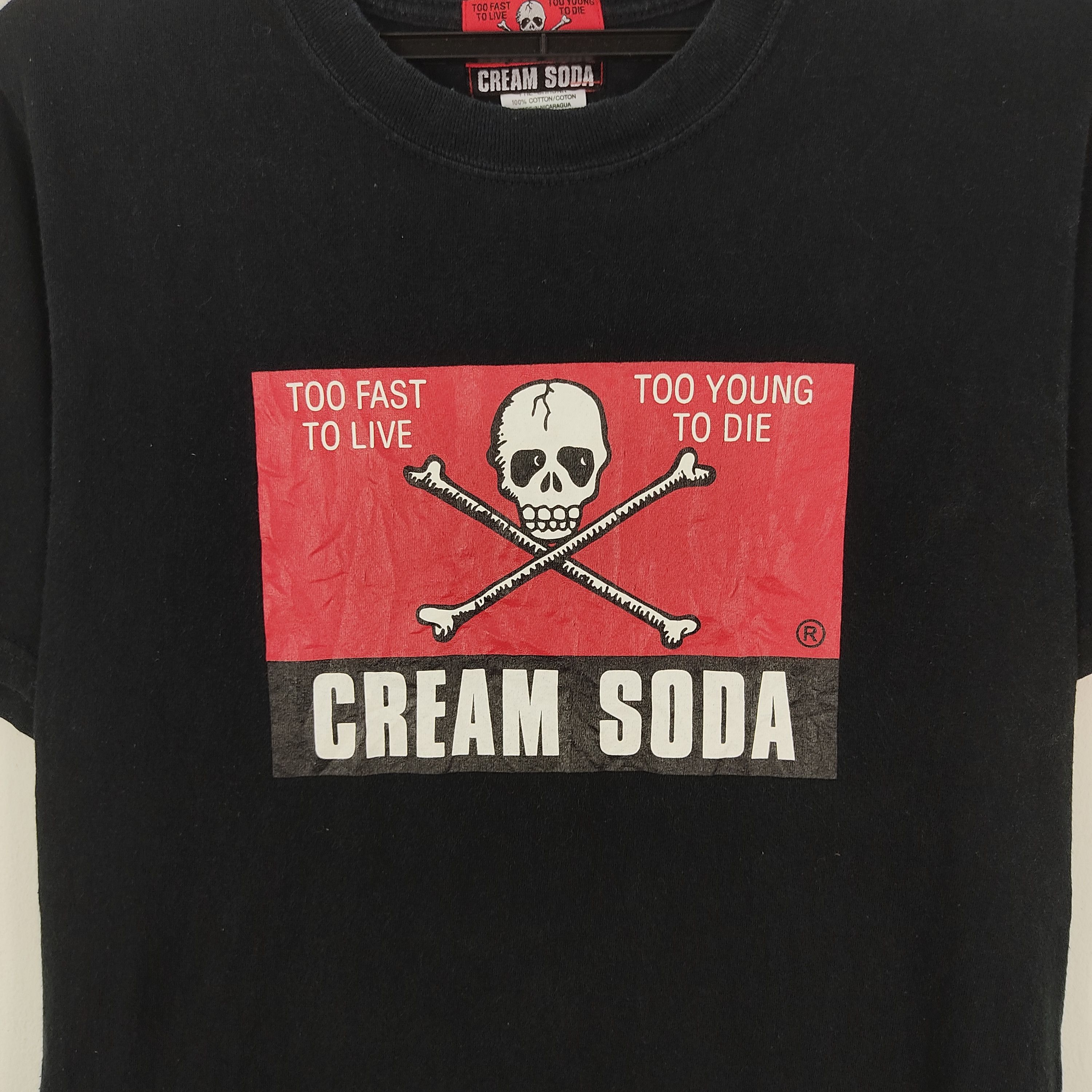 Japanese Brand Vintage Y2K Japanese Brand Cream Soda Big Logo T-Shirt Size US S / EU 44-46 / 1 - 2 Thumbnail