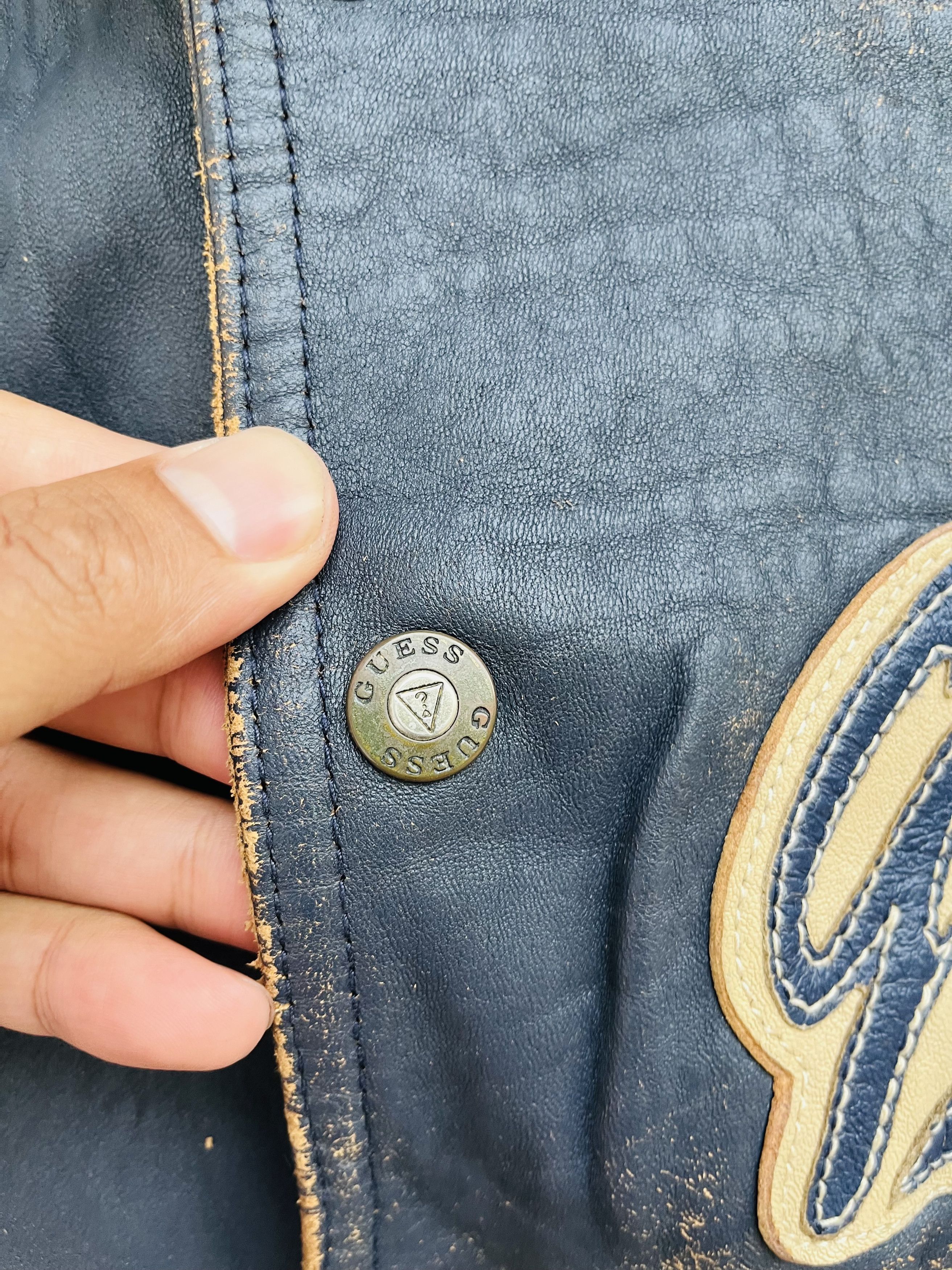Guess Vintage Guess Hip Hop Streetwear FashionStyle Leather Jacket Size US L / EU 52-54 / 3 - 7 Thumbnail