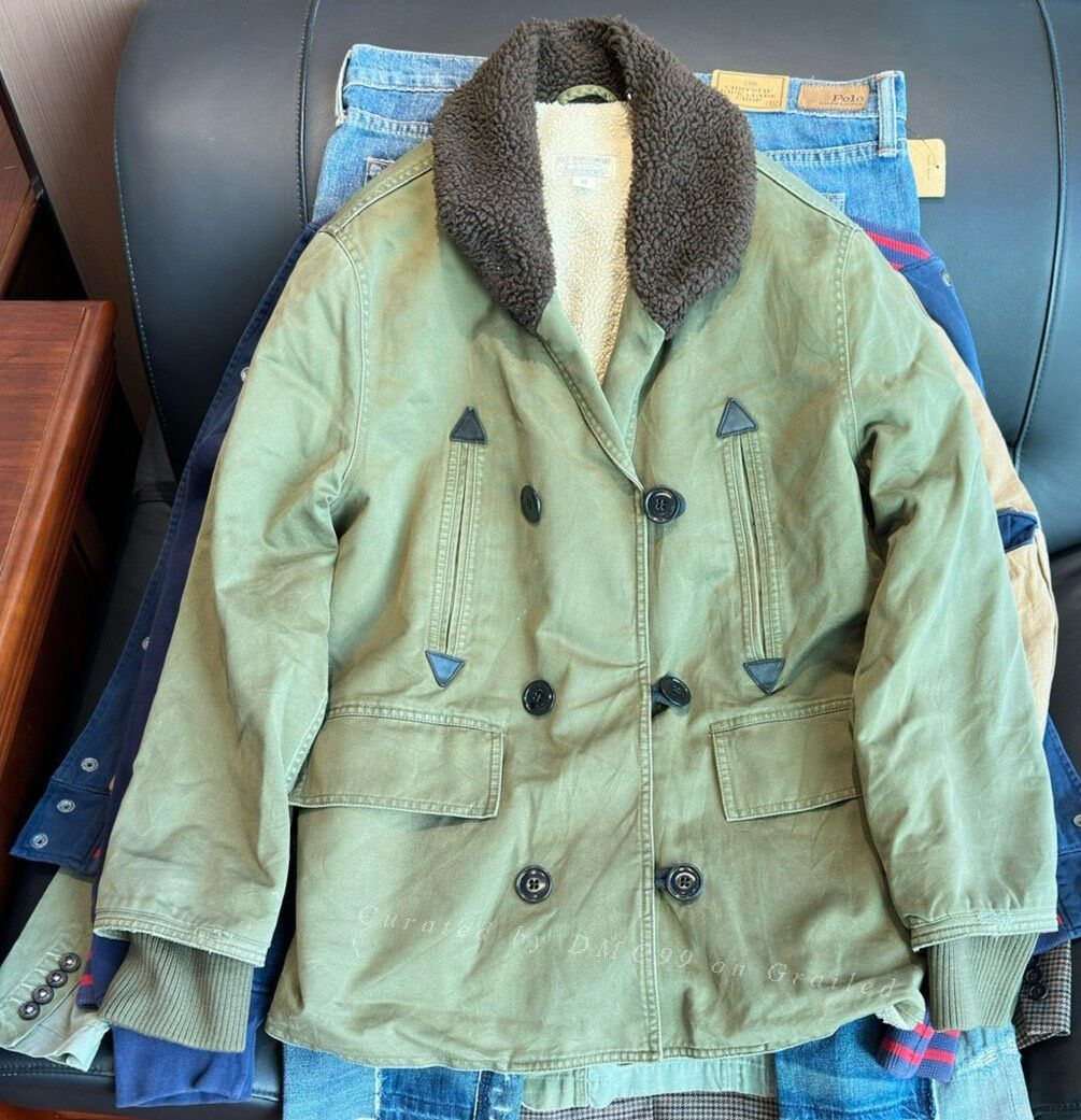 Ralph Lauren Ralph Lauren Vintage Shearling Farmer Coat Size US M / EU 48-50 / 2 - 1 Thumbnail