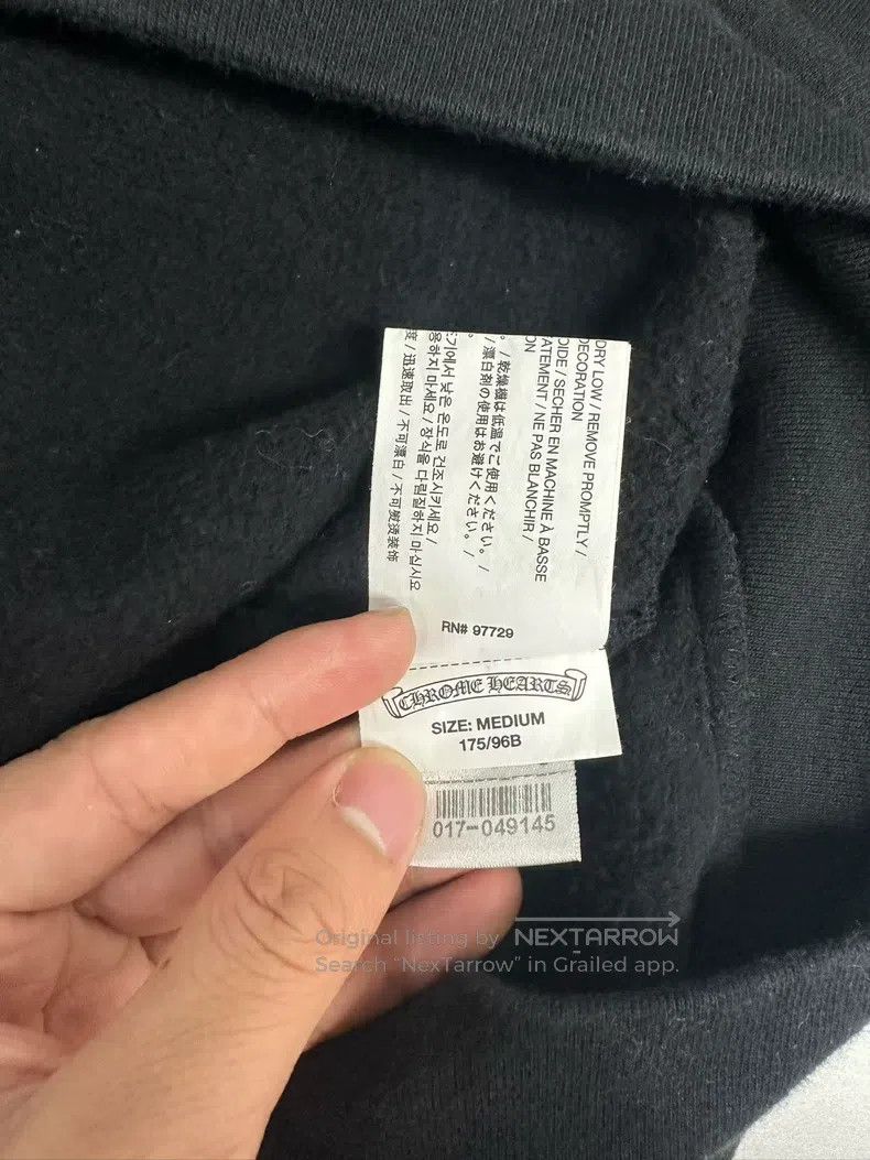 Chrome Hearts CHROME HEARTS Size M Black hoodie Size US M / EU 48-50 / 2 - 4 Thumbnail