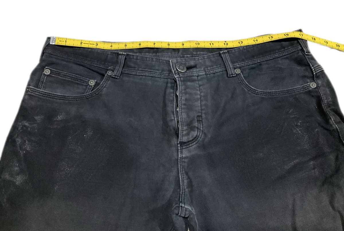 If Six Was Nine × Japanese Brand × Neil Barrett 🔥Archived Neil Barret Black Waxed Denim Zipper Size US 34 / EU 50 - 16 Thumbnail