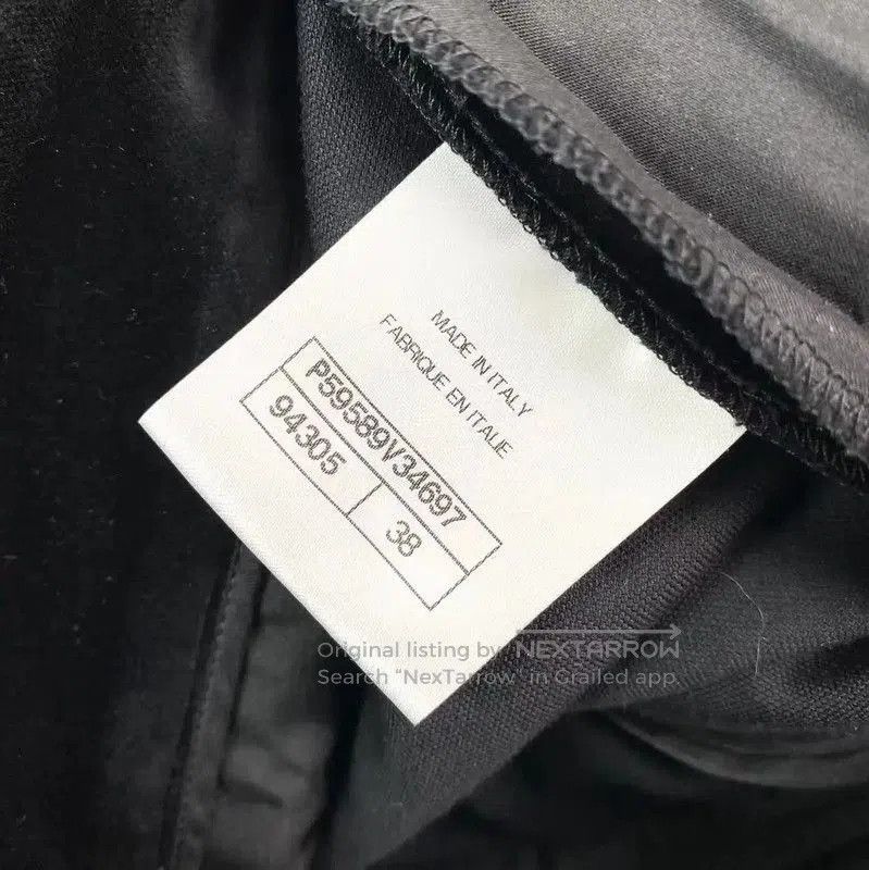 Chanel Chanel Black Cotton Casual Pants . Size 26" / US 2 / IT 38 - 4 Thumbnail