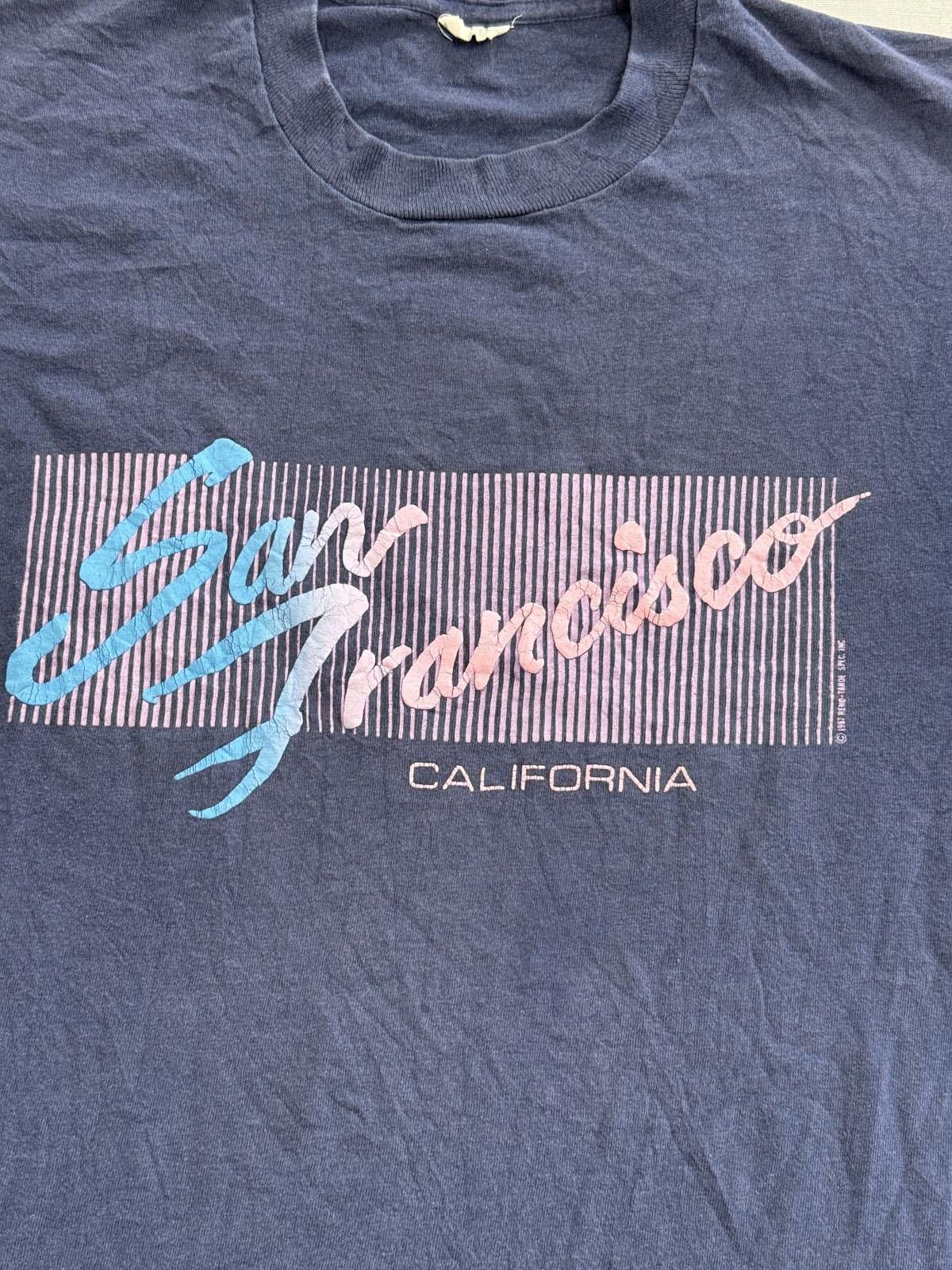 Designer Vintage San Francisco California T-shirt 1987 Puff Print XL Size US XL / EU 56 / 4 - 3 Thumbnail
