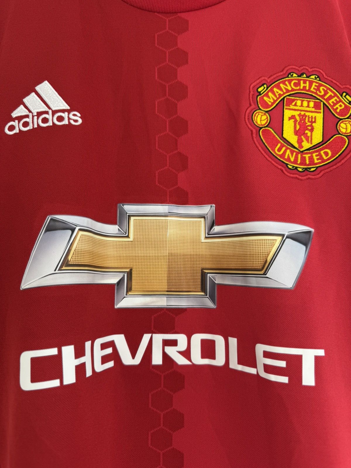Adidas Manchester United 2016-2017 Home Soccer Jersey Football Kit Size US M / EU 48-50 / 2 - 6 Thumbnail