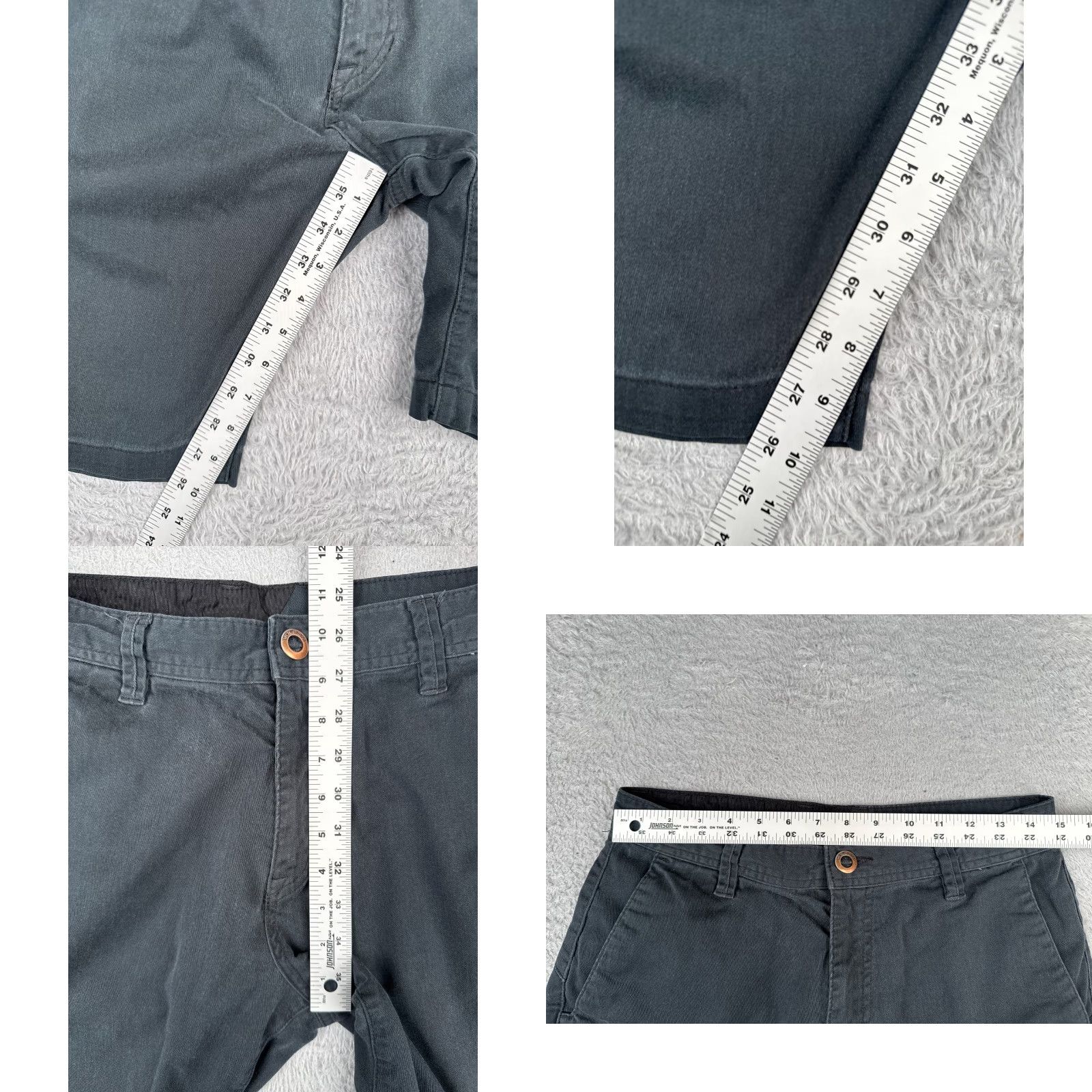 Volcom Volcom Shorts Adult 30 Black Cotton Blend Chino Skate 5-Pocket Casual Mens Size US 30 / EU 46 - 8 Thumbnail