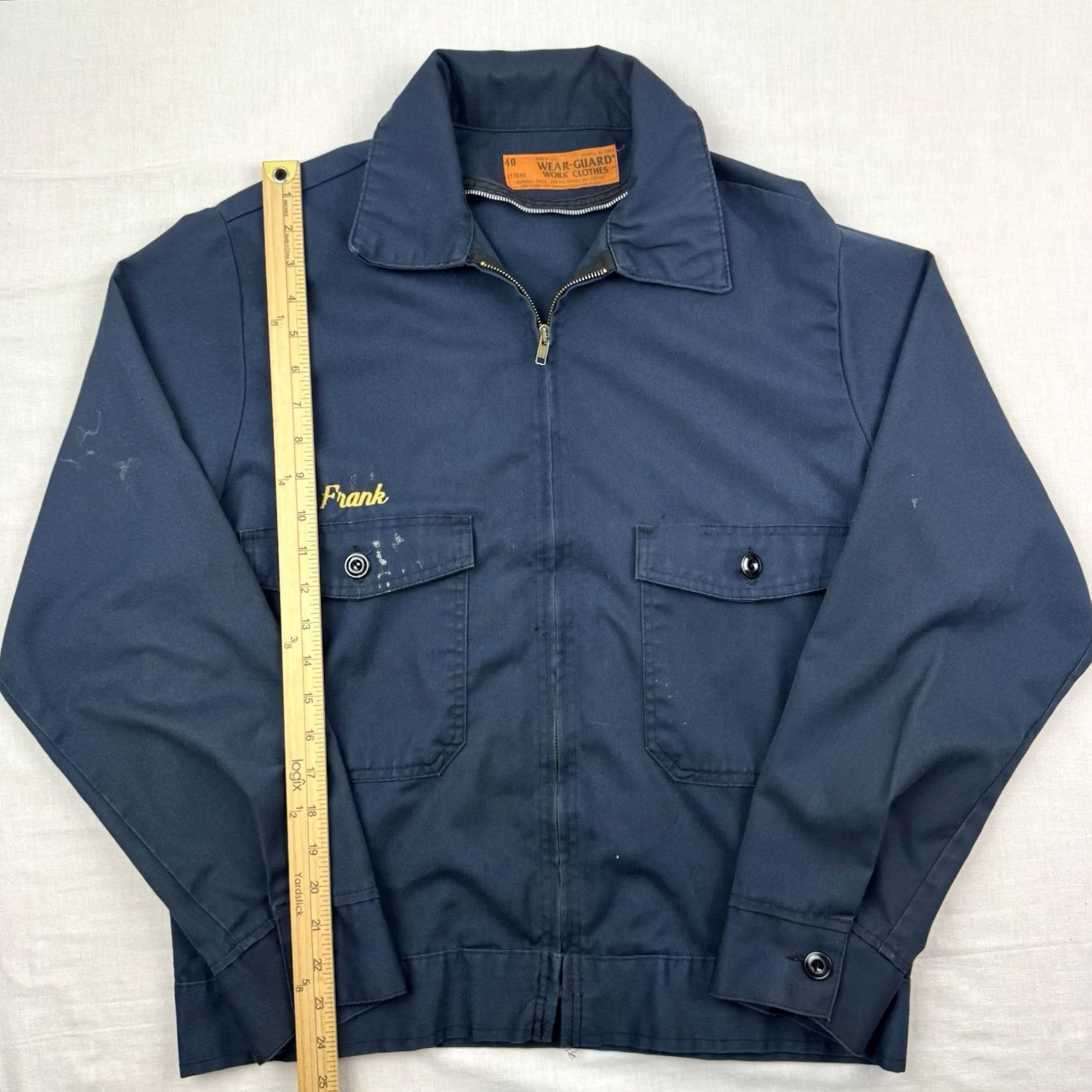 Red Kap VINTAGE Red Kap Jacket Adult M Blue Workwear Bomber Zip USA 80s Hipster Mens Size US M / EU 48-50 / 2 - 7 Thumbnail