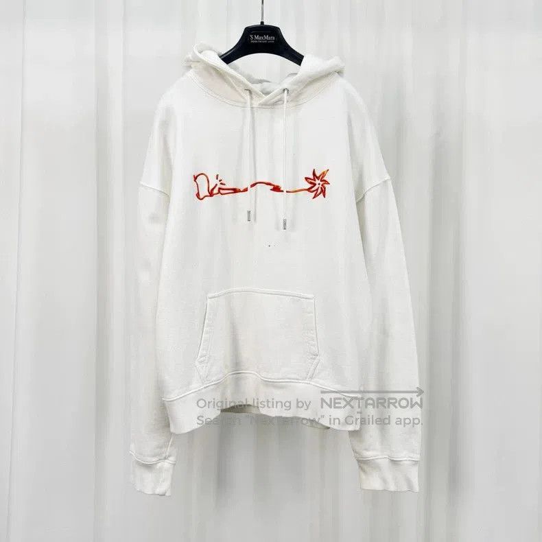 Dior Dior Travis Scott Embroidered White Hoodie. Size US XL / EU 56 / 4 - 1 Thumbnail