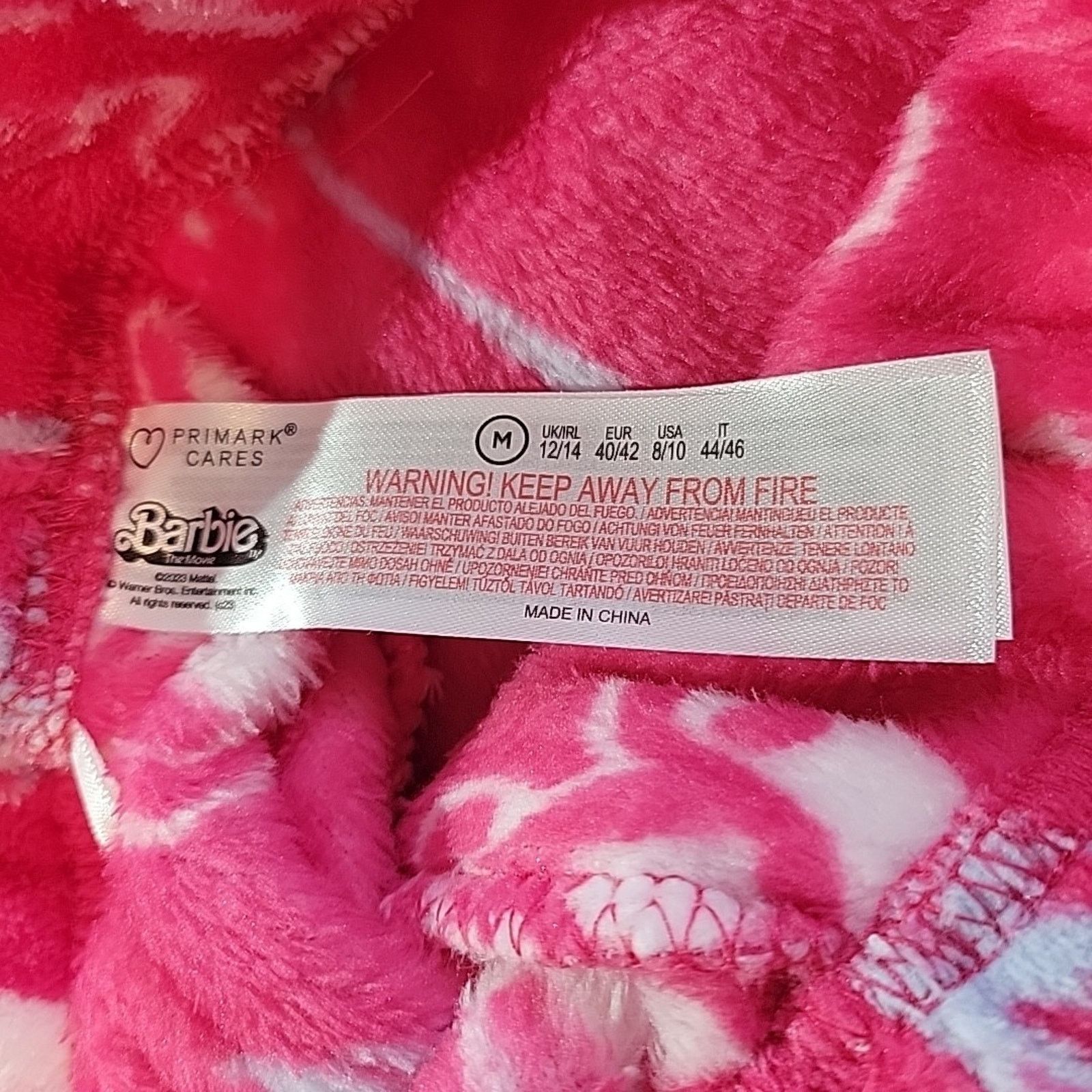 Other New Barbie The Movie Loungewear Set Size M 8-10 Pink Logo Size ONE SIZE - 12 Thumbnail