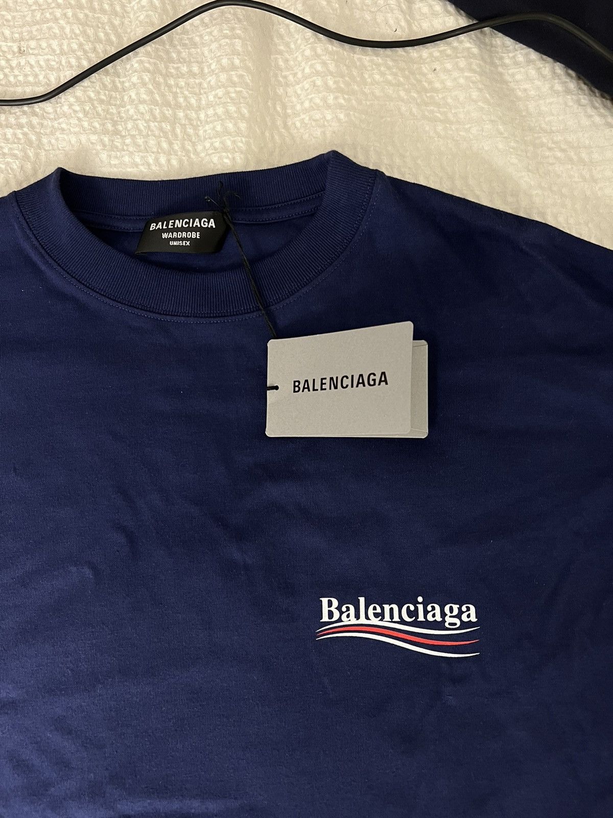Balenciaga Political Campaign Oversized Logo-Print Cotton T-Shirt Size US L / EU 52-54 / 3 - 3 Thumbnail