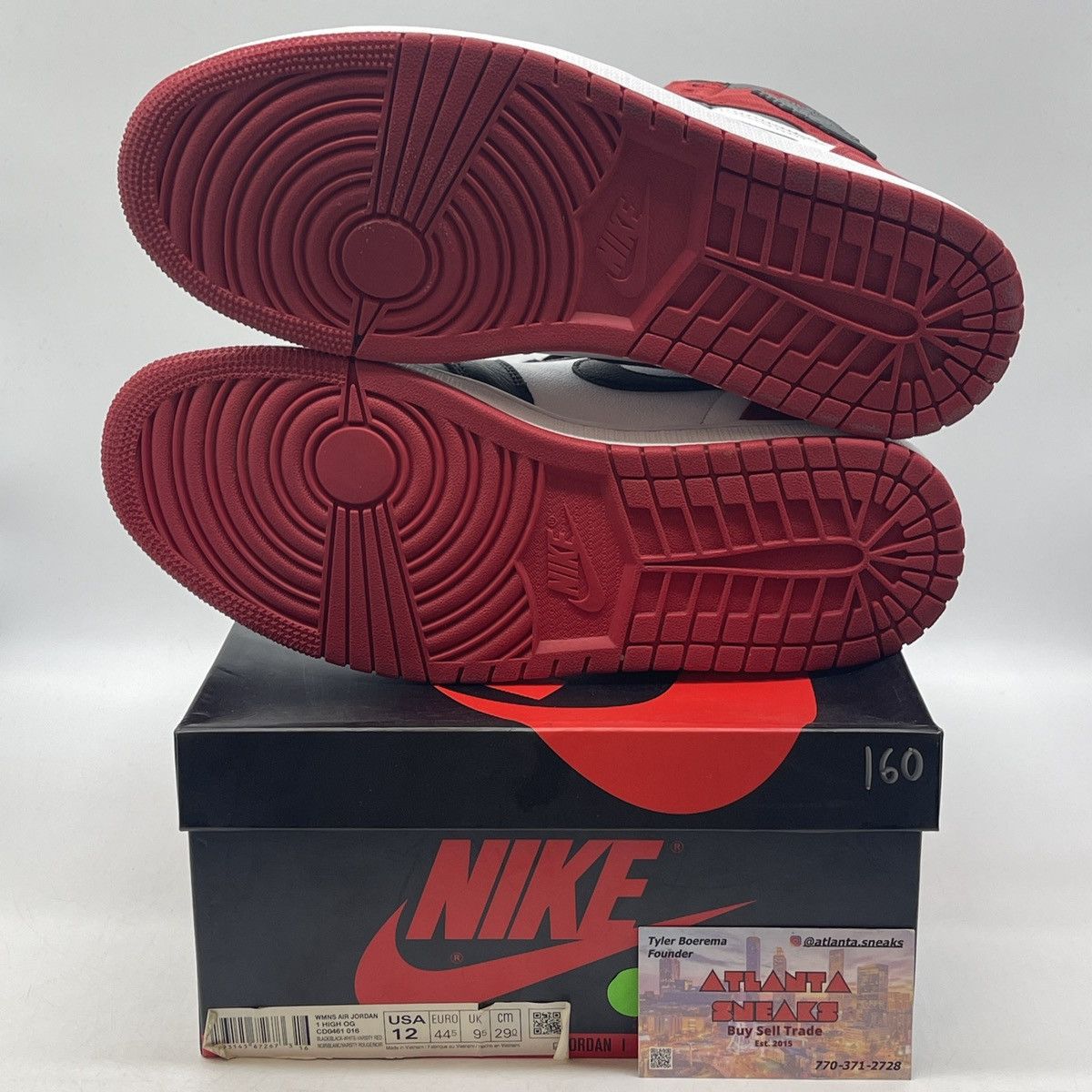 Jordan Brand Wmns Air Jordan 1 satin black toe Size US 12 / IT 42 - 7 Thumbnail