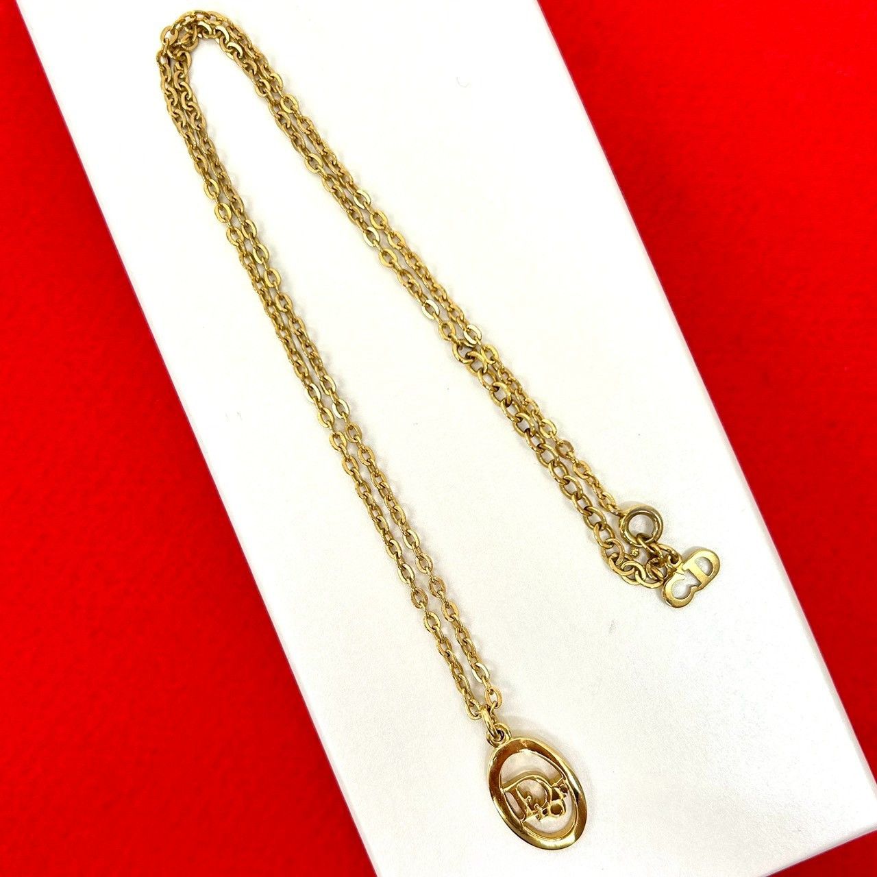 Dior Dior Christian Dior Logo Necklace Metal Necklace DUTY FREE for USA Size ONE SIZE - 1 Thumbnail