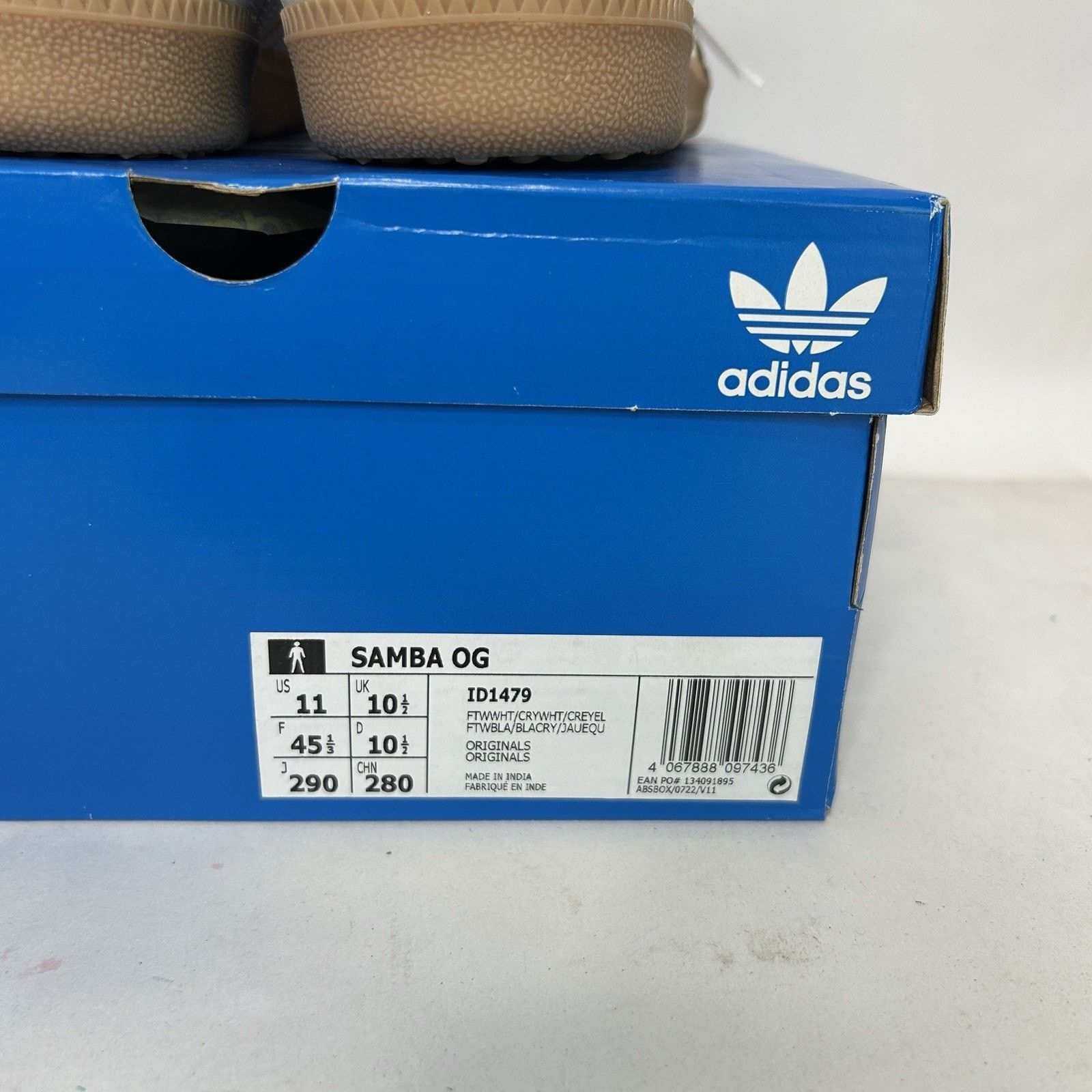 Adidas Adidas Originals Samba OG “Crystal White Yellow” Size US 11 / EU 44 - 5 Thumbnail
