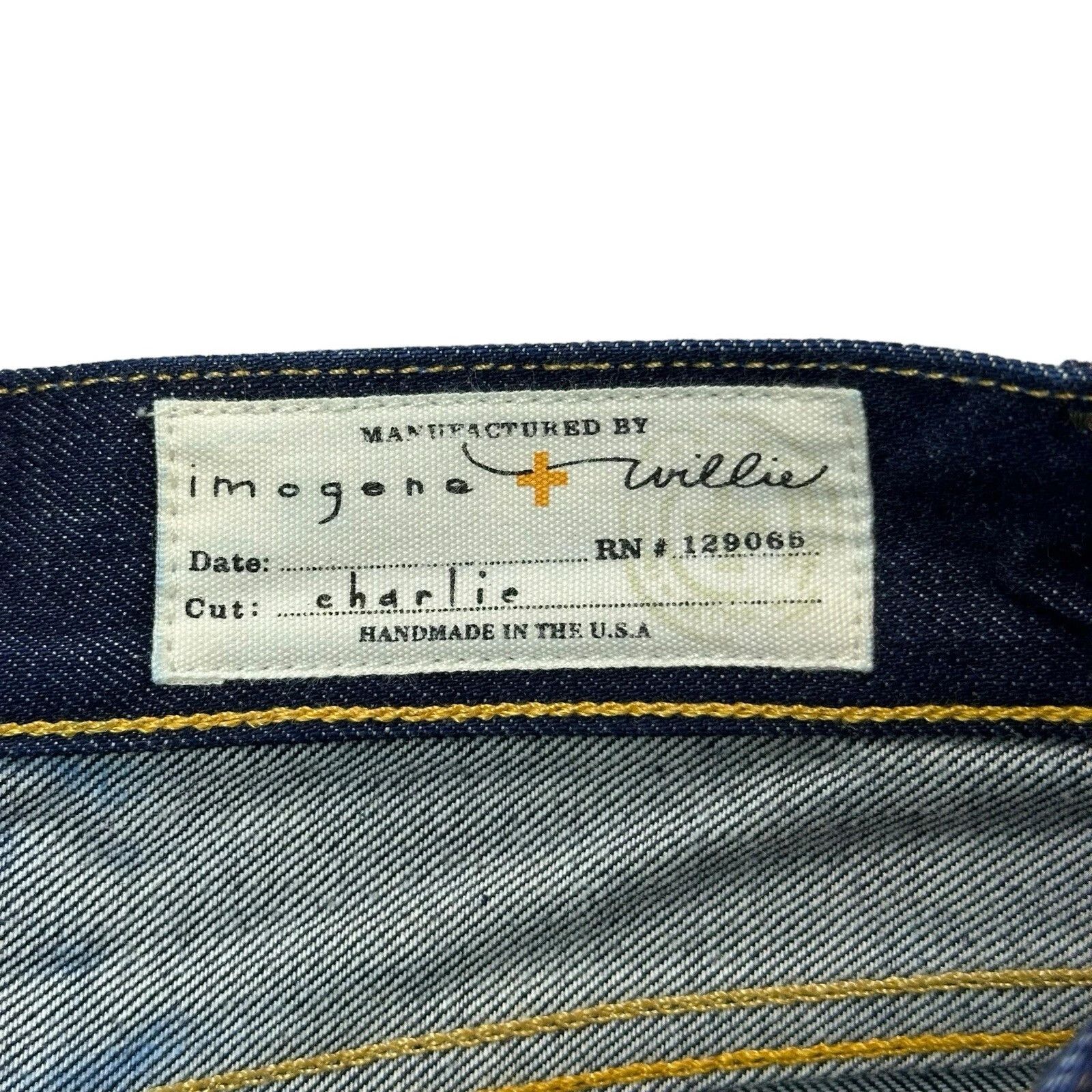 Imogene + Willie Imogene + Willie Jeans Mens 31x28 Charlie Cut Selvedge Denim Size US 31 - 5 Thumbnail