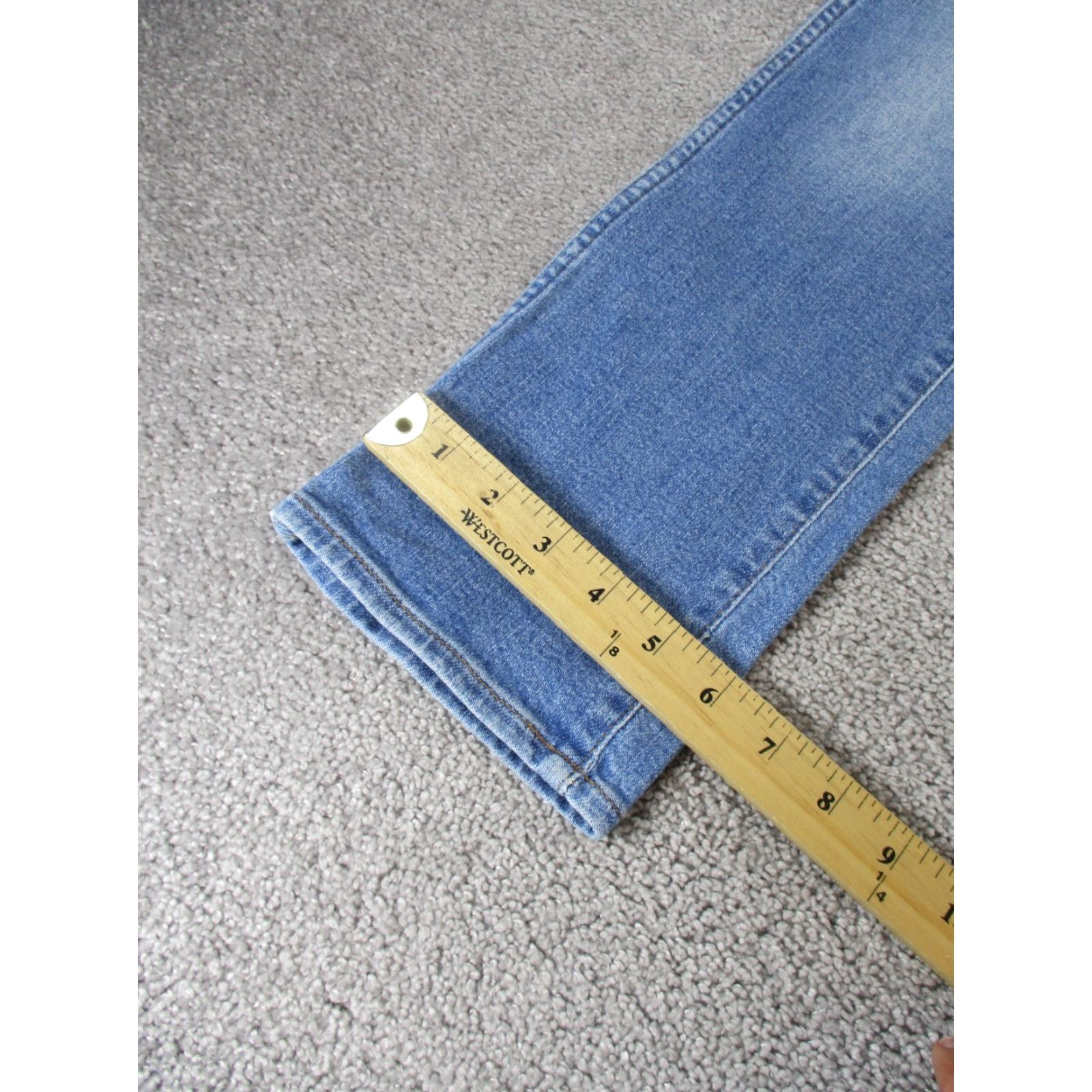 Madewell Madewell Jeans Womens 23 Stovepipe Light Wash Denim Zip Mid Rise Regular Blue Straight Size 40" / US 18 - 7 Thumbnail