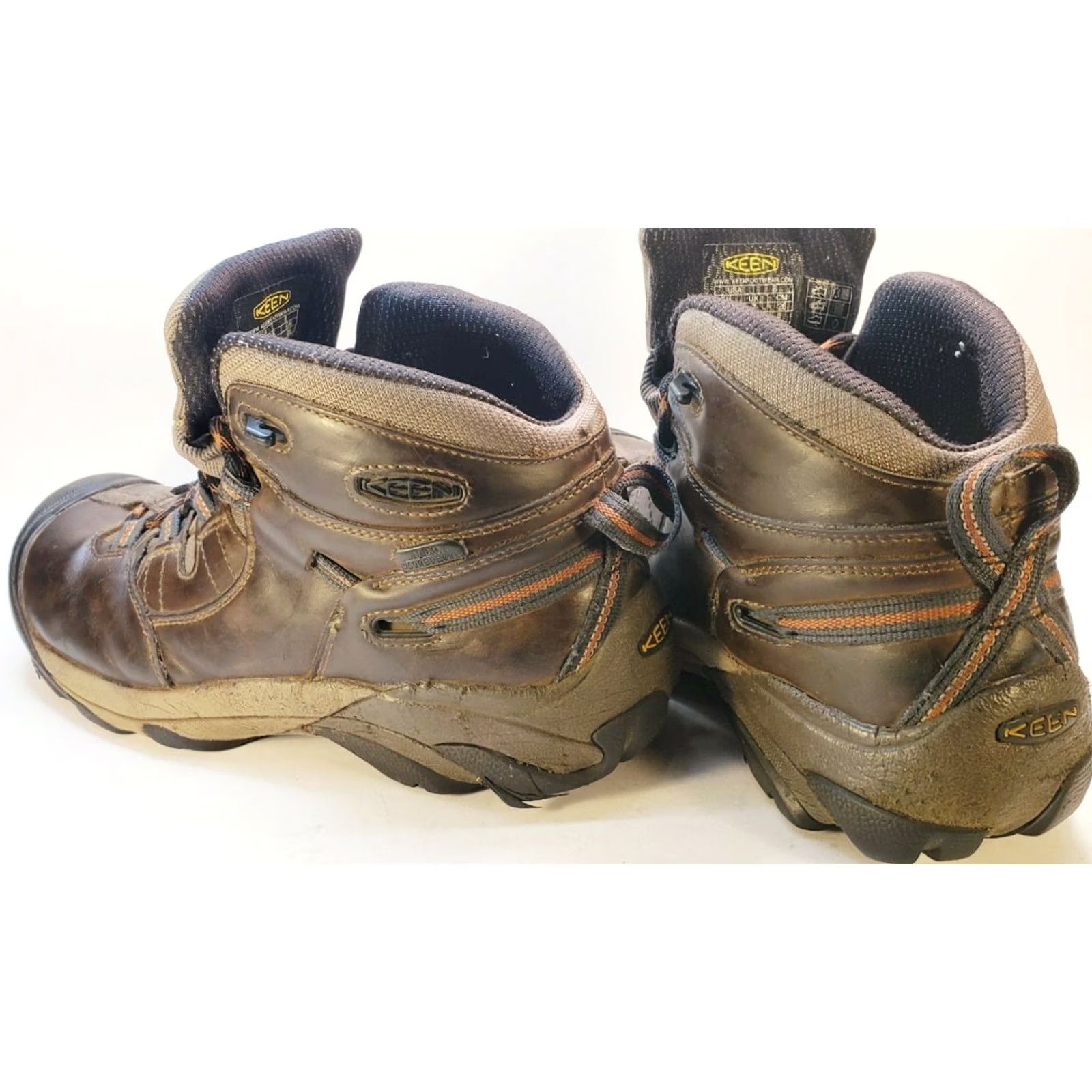 KEEN KEEN Utility Detroit Mid Soft Toe EH Boot Mens 8M Black Olive Leather Textile Waterproof Ankle Work Hiking Shoes 8M EUA 1007009D Size US 8 / EU 41 - 5 Thumbnail