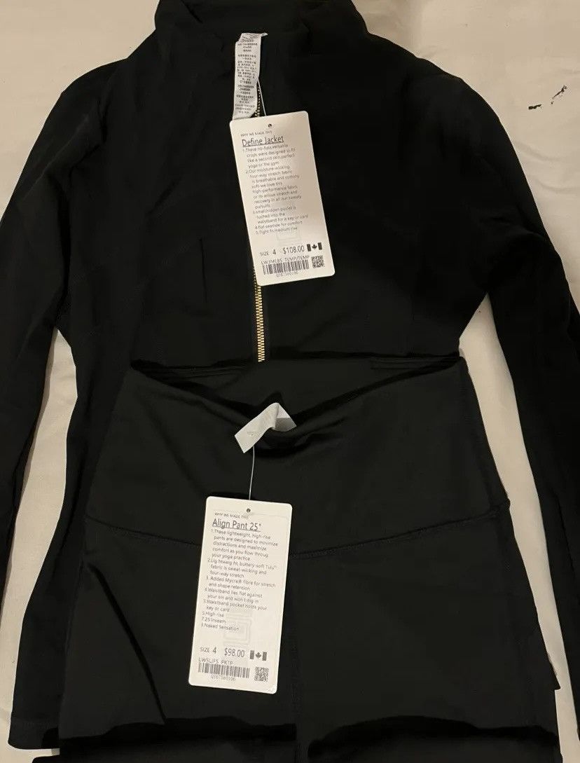 Lululemon Black Lulumelon jacket and leggings Size 27" / US 4 / IT 40 - 3 Thumbnail