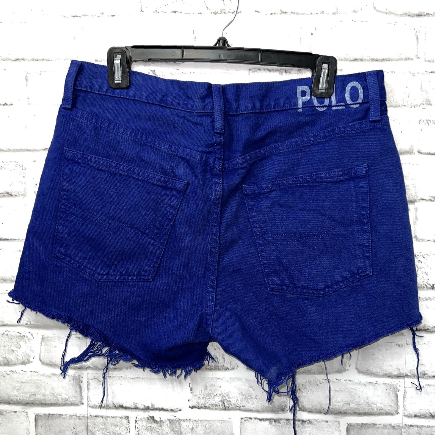 Polo Ralph Lauren Polo Ralph Lauren Blue Denim Short Shorts Womens Size 29 Size 29" - 4 Thumbnail