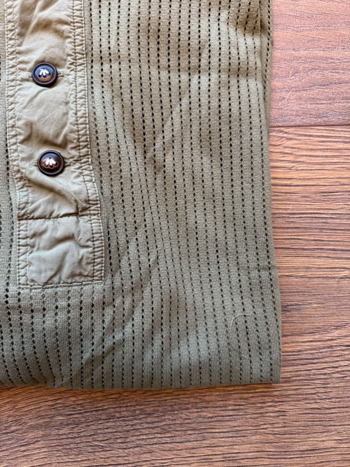 Sunspel Sunspel X Nigel Cabourn Buttons Up Henley T-Shirt - XL Size US XL / EU 56 / 4 - 4 Thumbnail