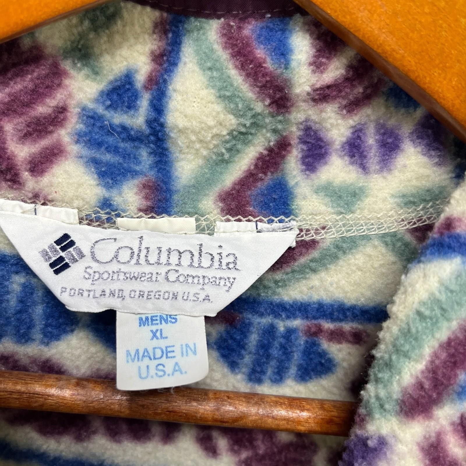 Columbia Vintage 90s Columbia Made In USA Sweater Half Zip Up XL Size US XL / EU 56 / 4 - 6 Thumbnail