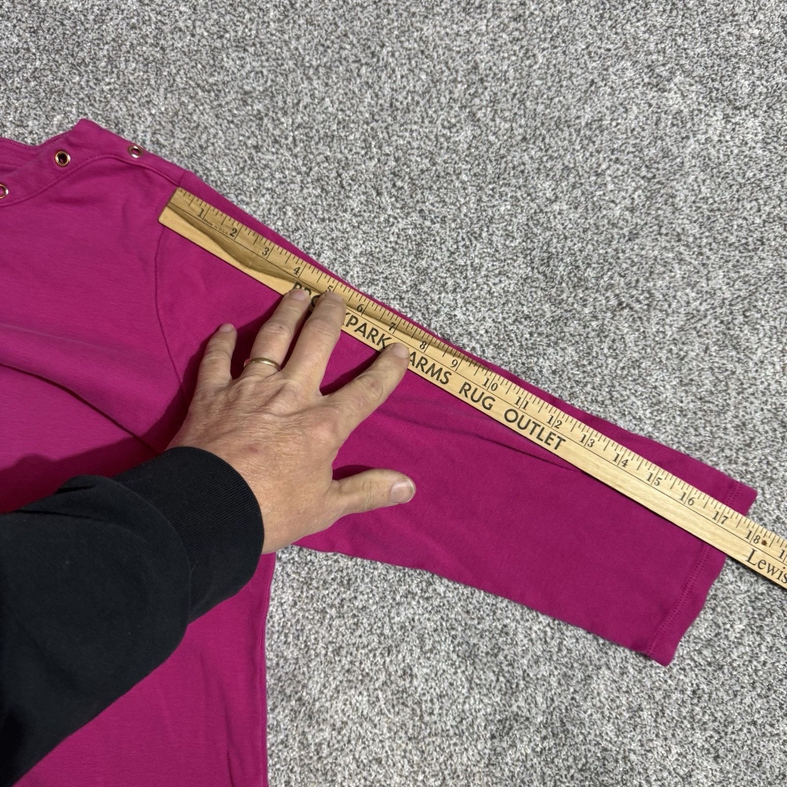 Other Rafaella Top Womens 2X Plus Grommet Embellished Mod Hot Pink Size XXL / US 16-18 / IT 52-54 - 4 Thumbnail